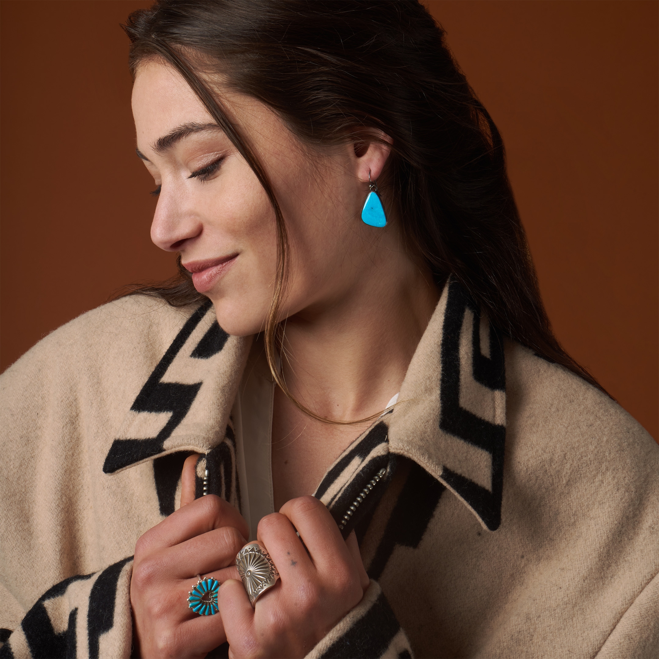 Bague argent Navajo BA1600 - Harpo Paris