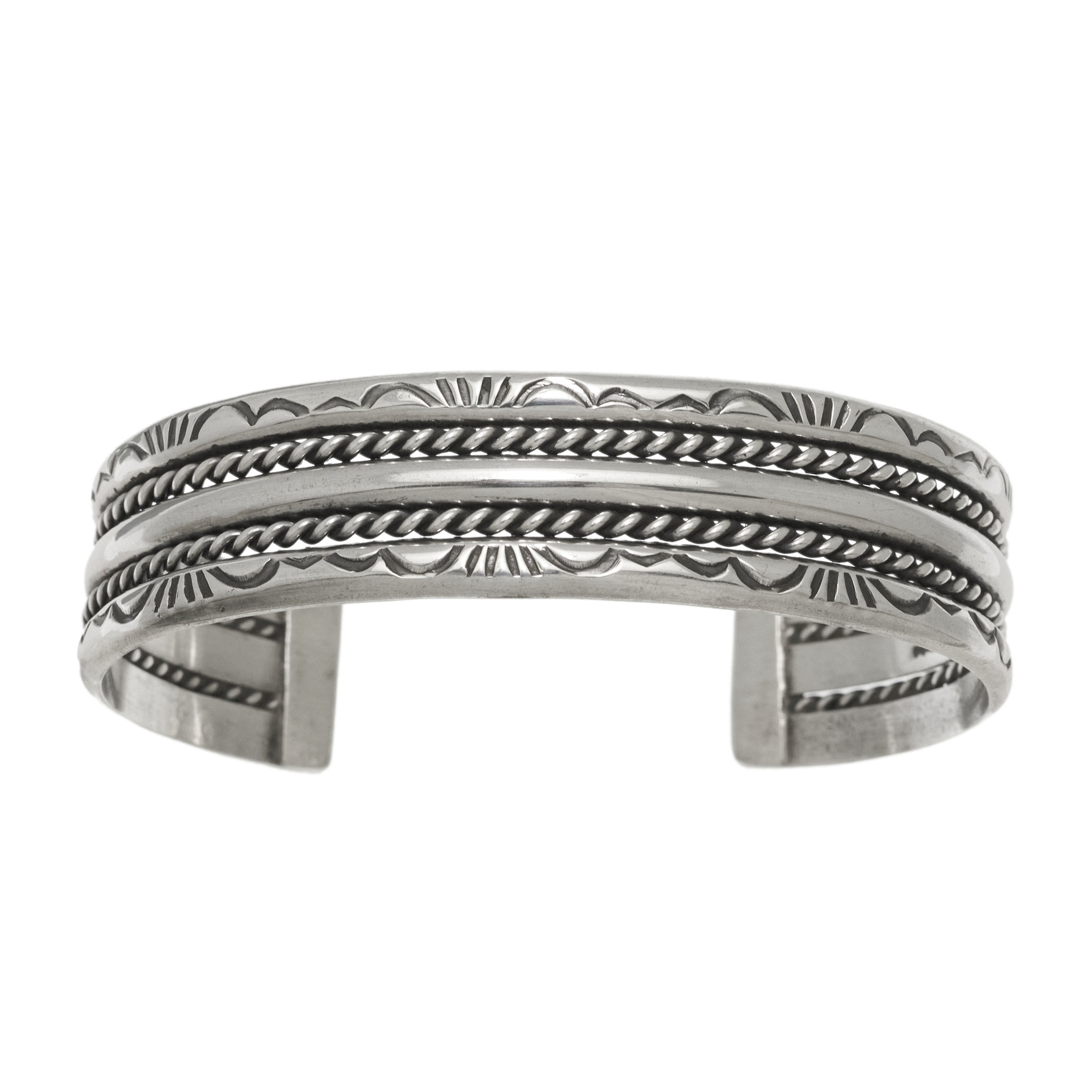 Navajo bracelet for men in silver BR892 - Harpo Paris