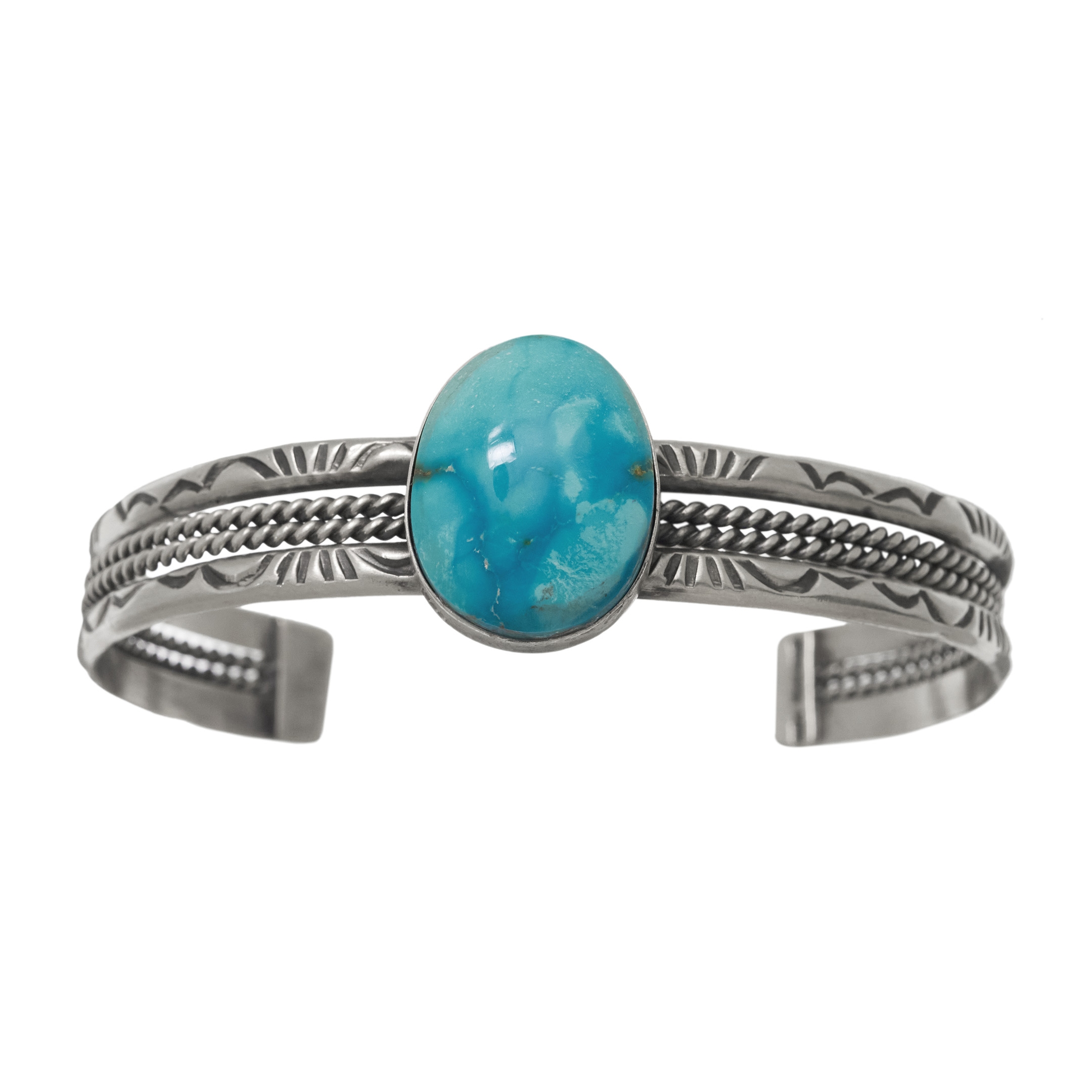 Navajo turquoise bracelet BR881 - Harpo Paris