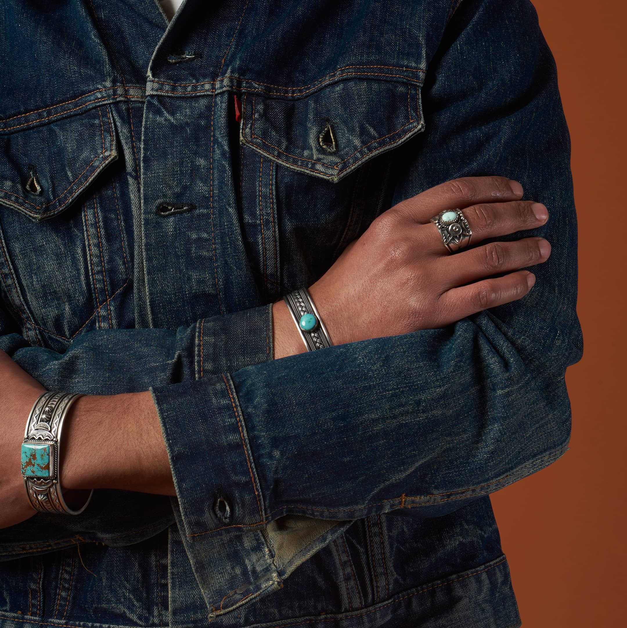 Navajo turquoise bracelet BR887 - Harpo Paris