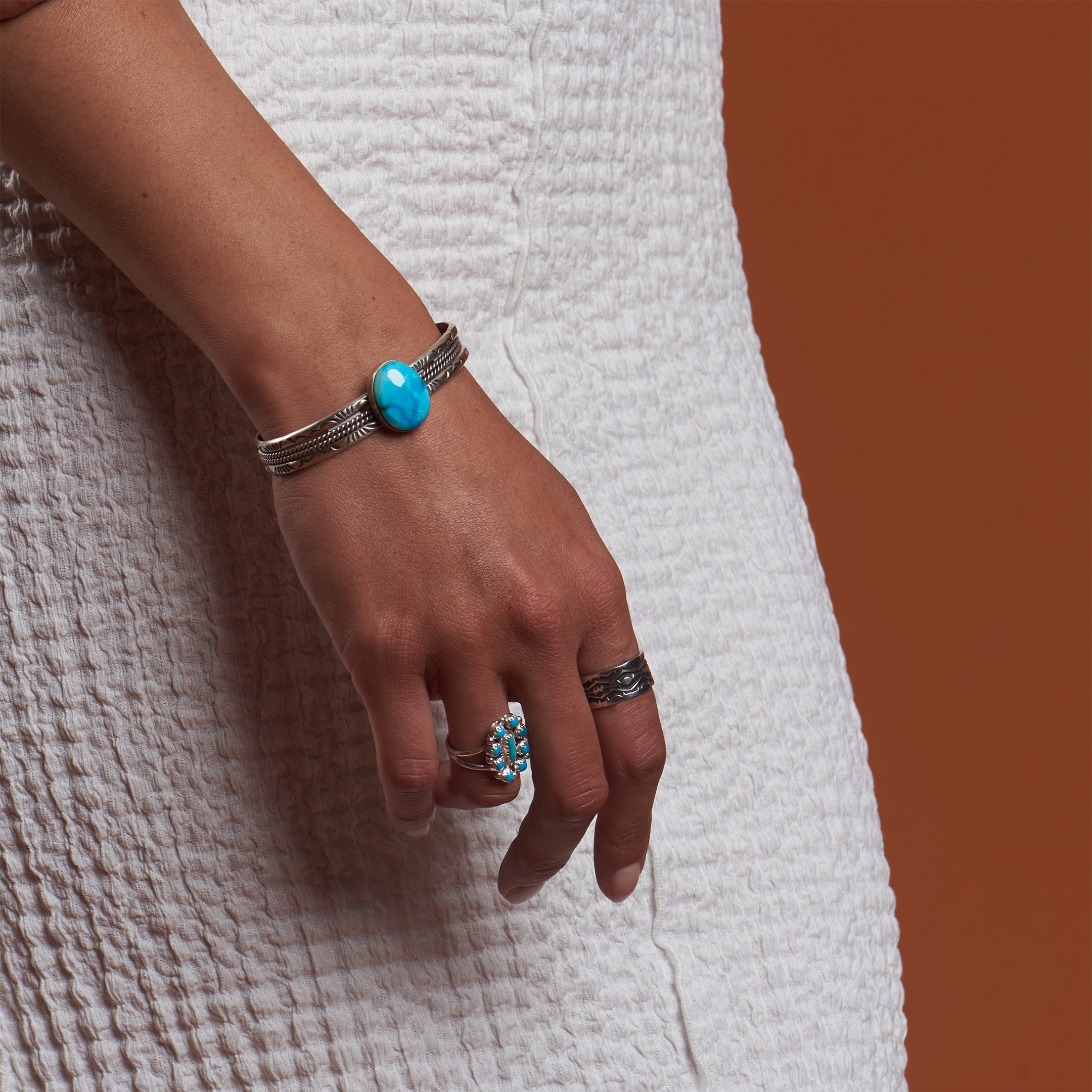 Navajo ring in oxidized silver BA1596 - Harpo Paris