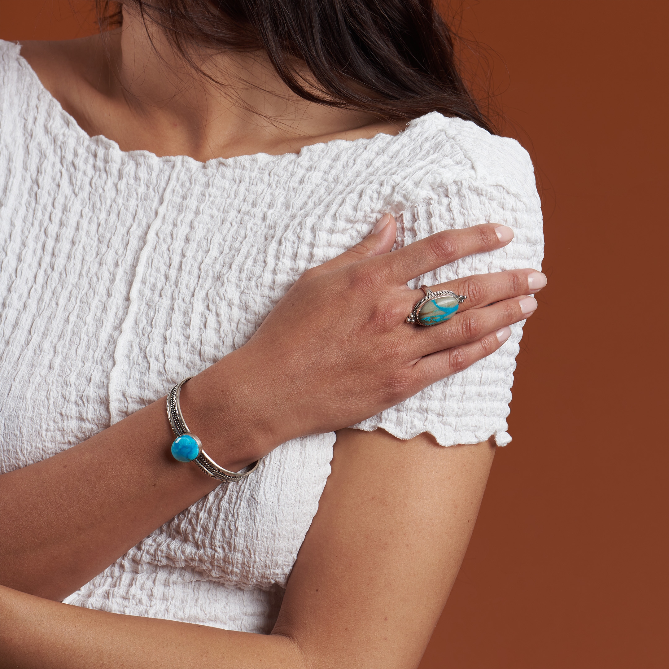 Navajo turquoise bracelet BR881 - Harpo Paris
