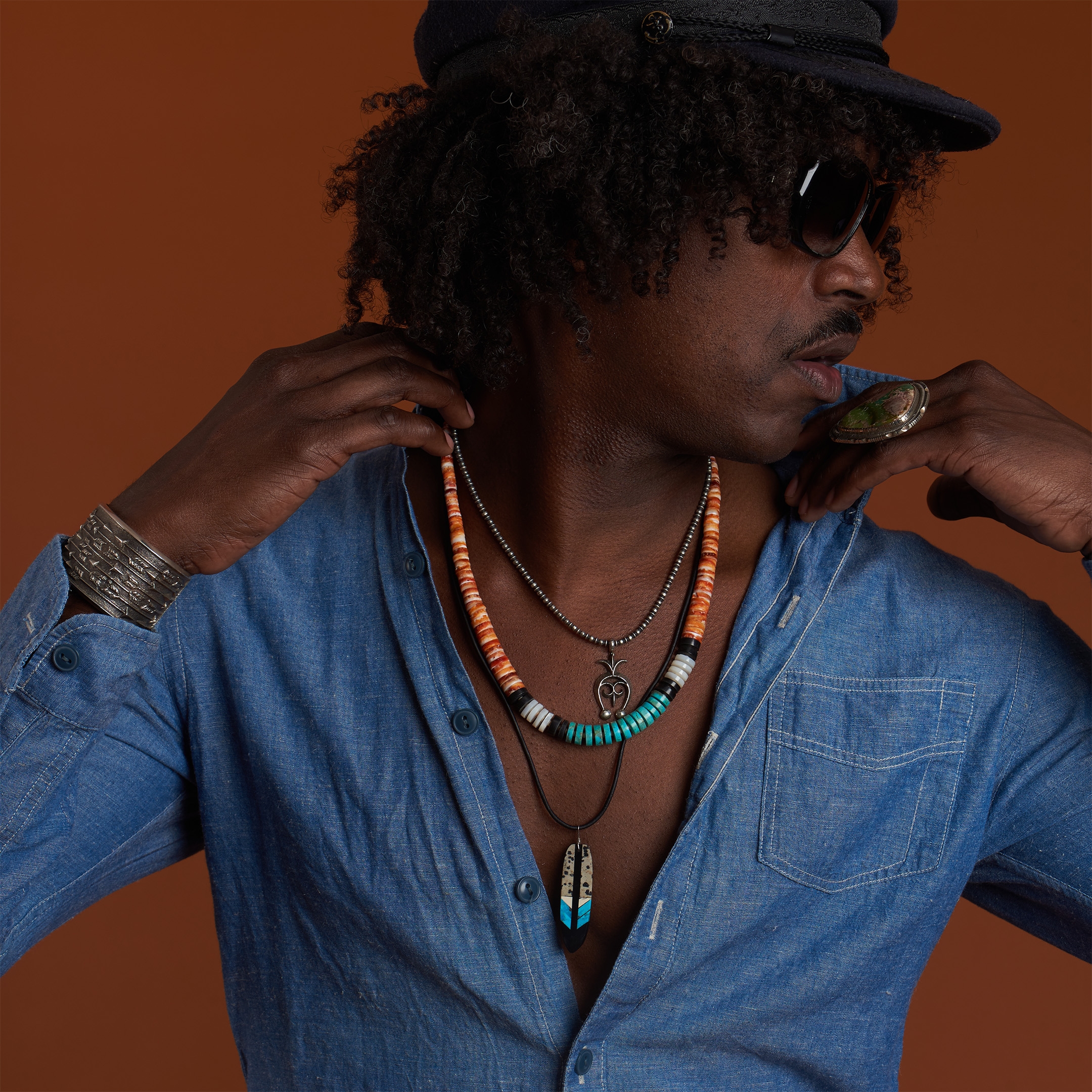 Naja silver pendant PE581 - Harpo Paris