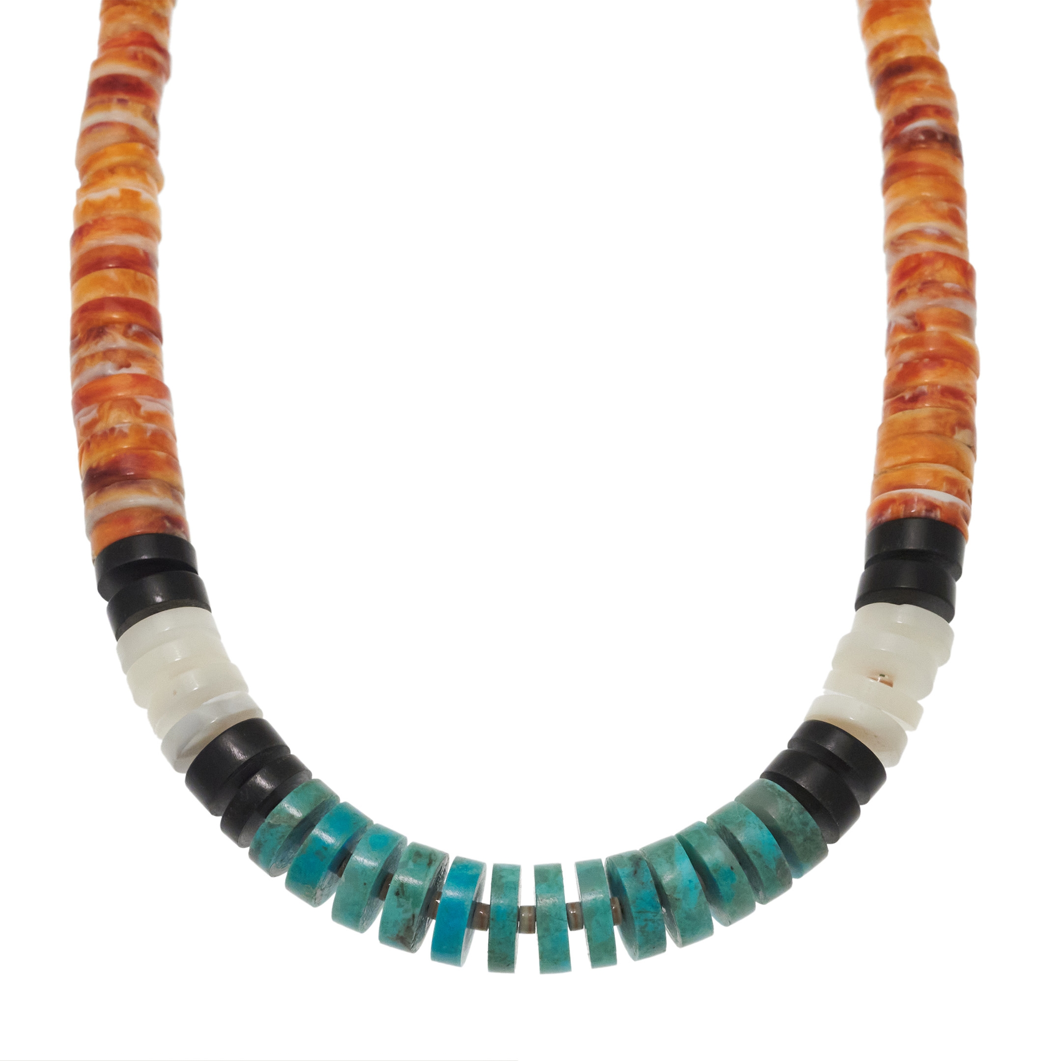 Pueblo necklace in Heishi beads CO254 - Harpo Paris