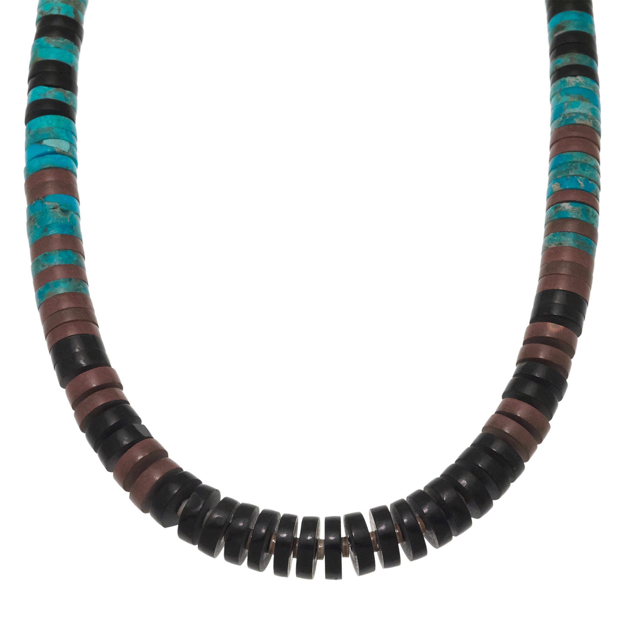 Pueblo necklace in Heishi beads CO253 - Harpo Paris