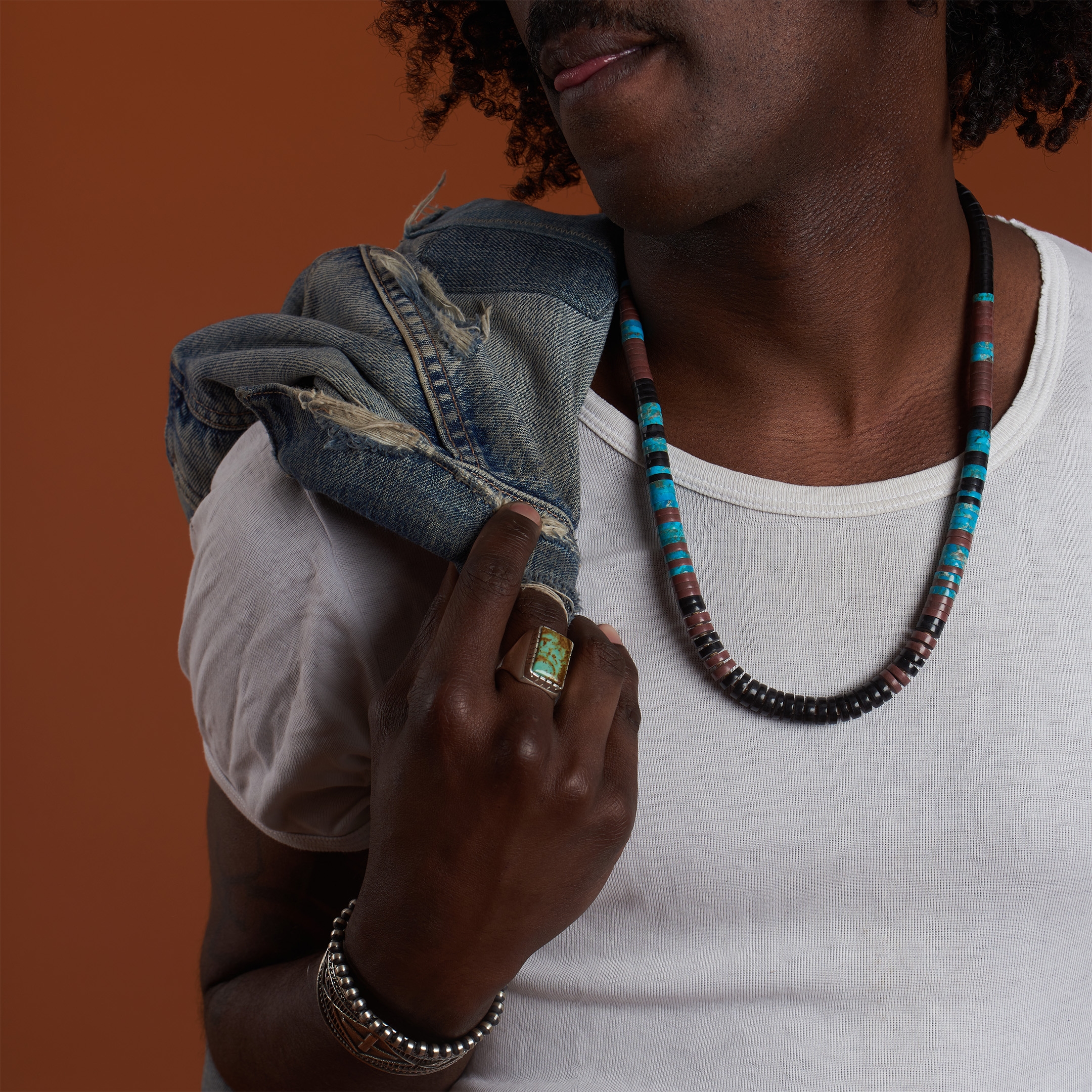 Collier Pueblo en perles Heishi CO253 - Harpo Paris