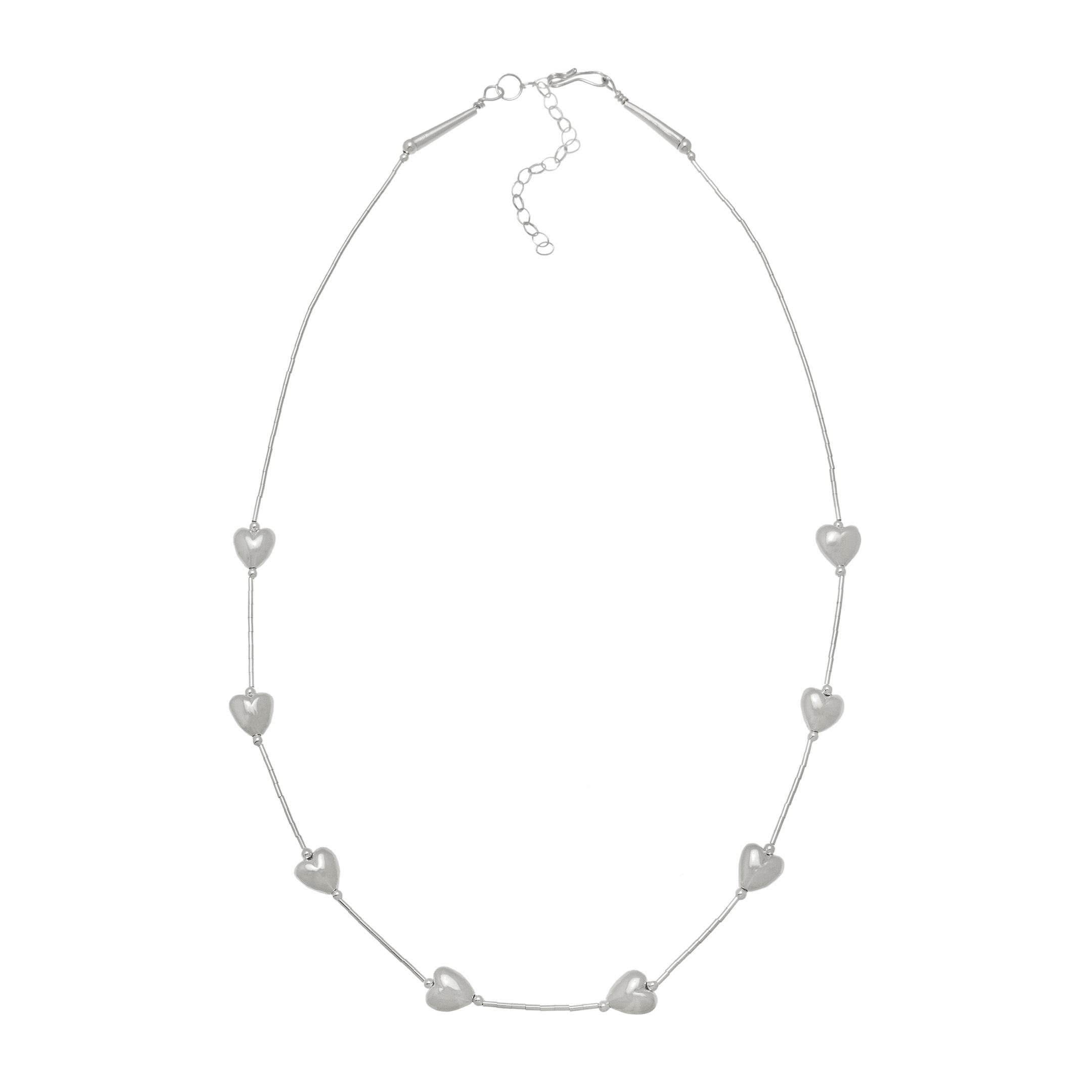 Silver heart necklace COW50 - Harpo Paris