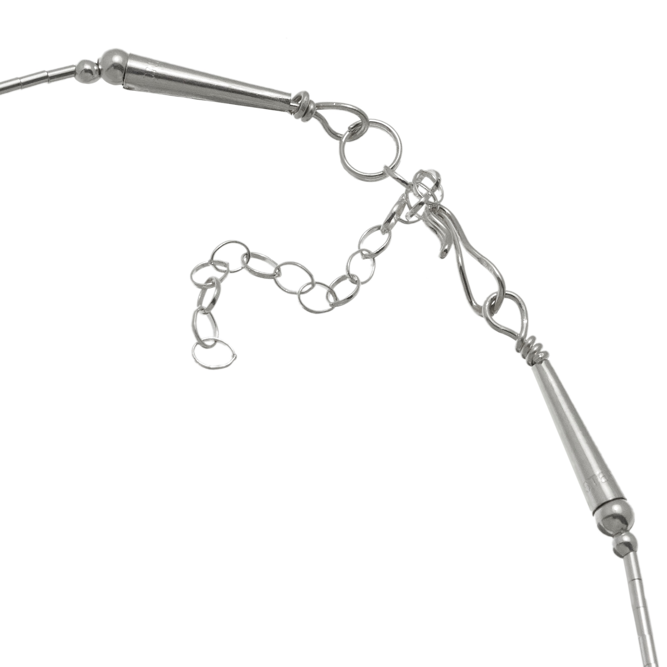 Collier Navajo coeurs en argent COW50 - Harpo Paris