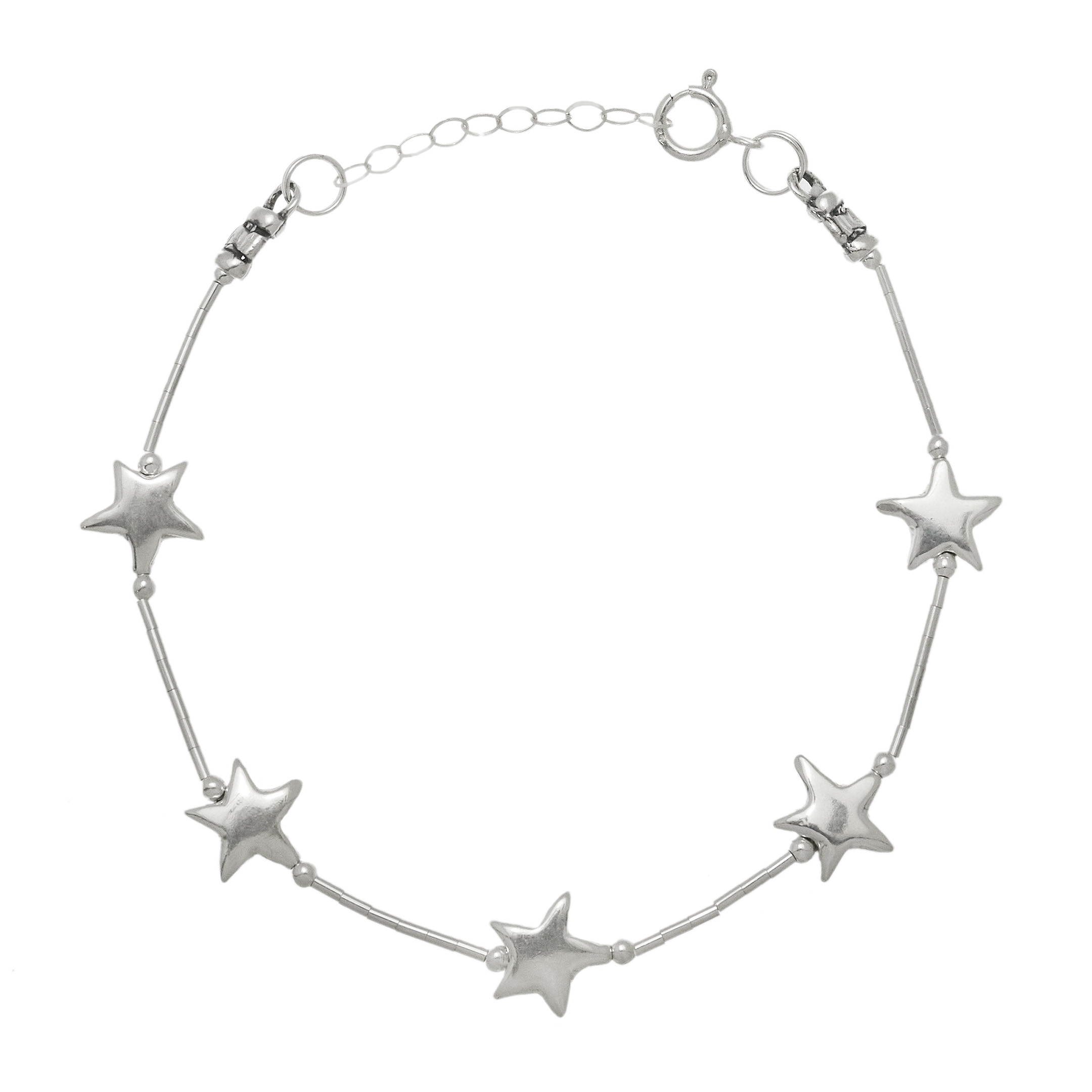 Silver star bracelet BRw103 - Harpo Paris