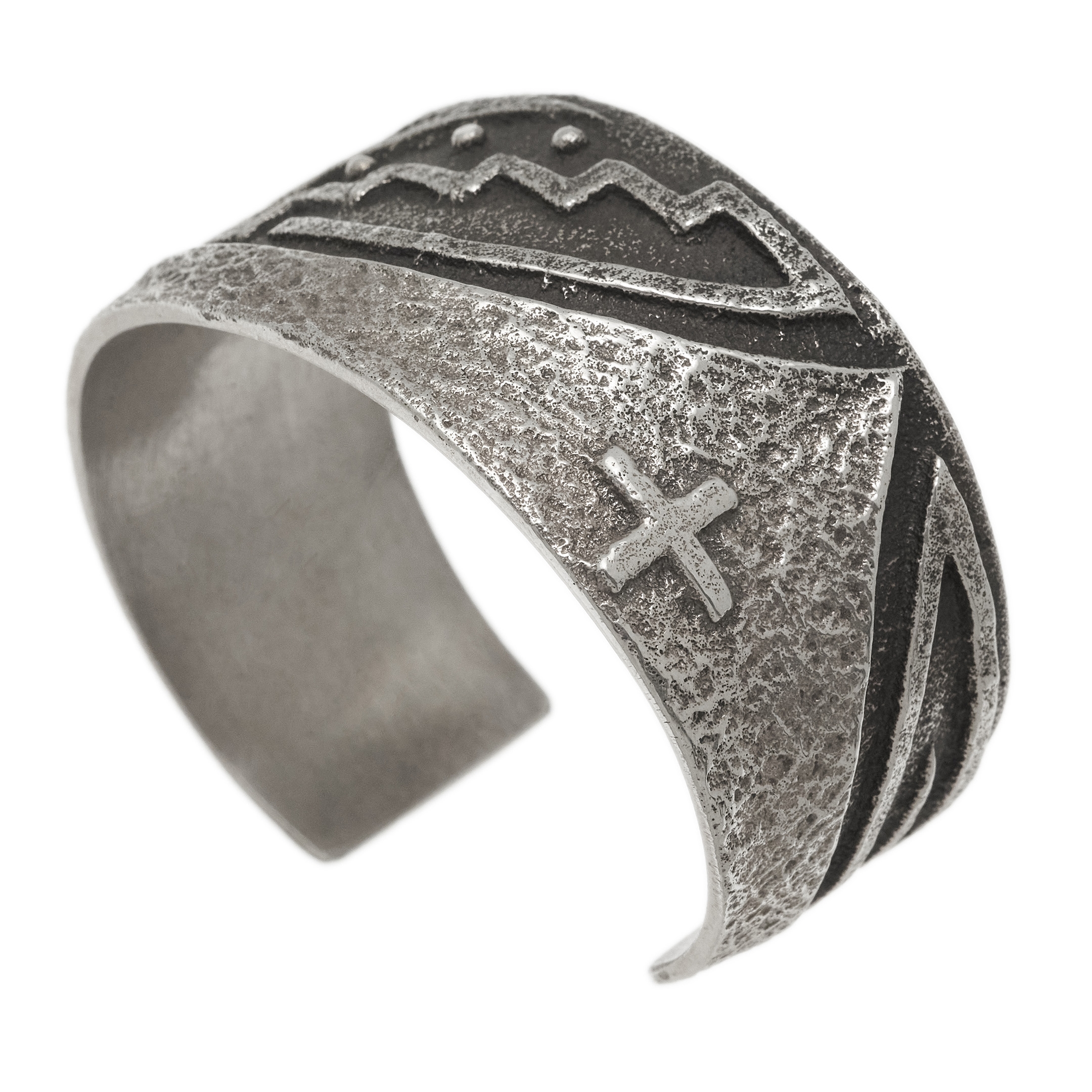 Navajo bracelet in silver BR906 - Harpo Paris