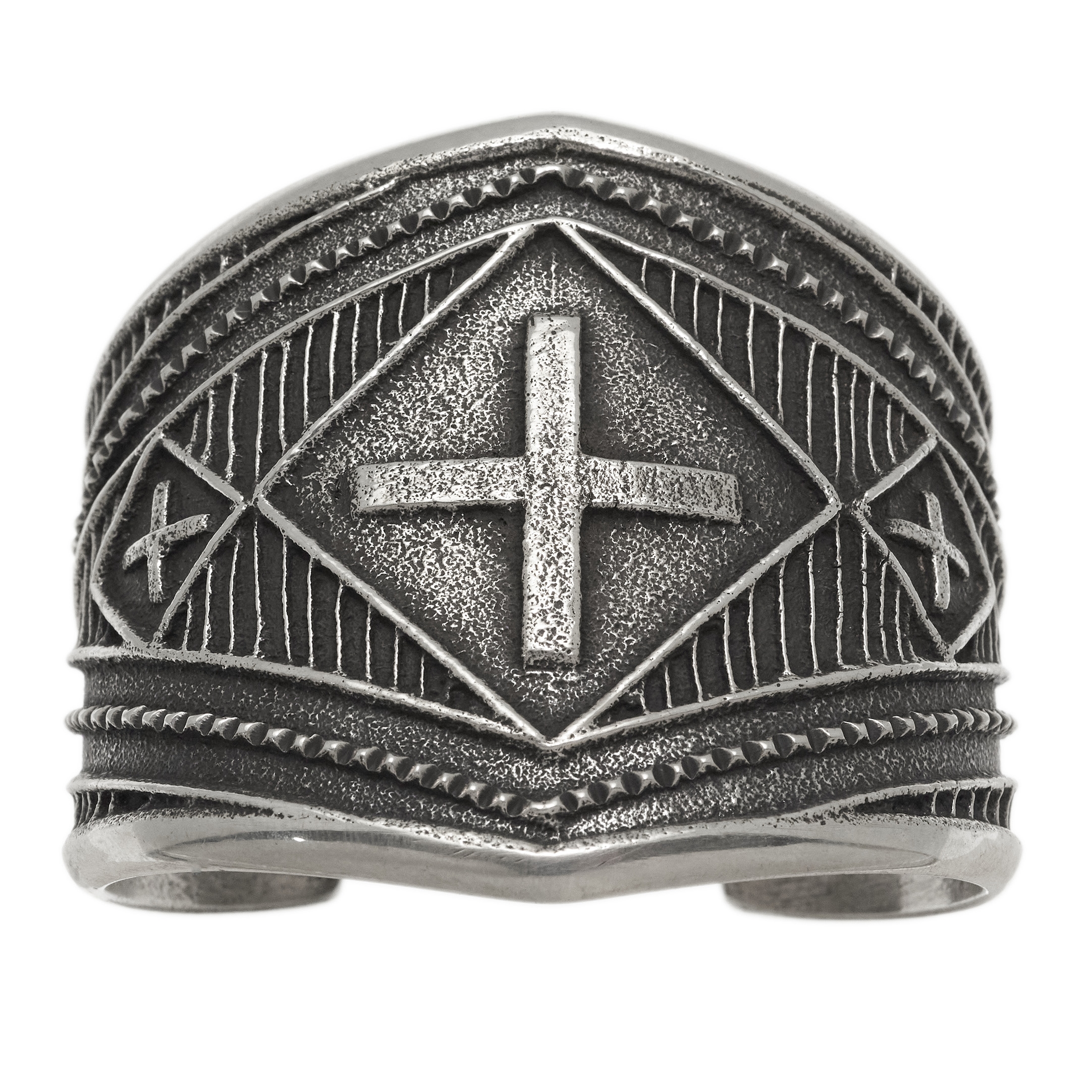 cuff bracelet in silver BR907 - Harpo Paris