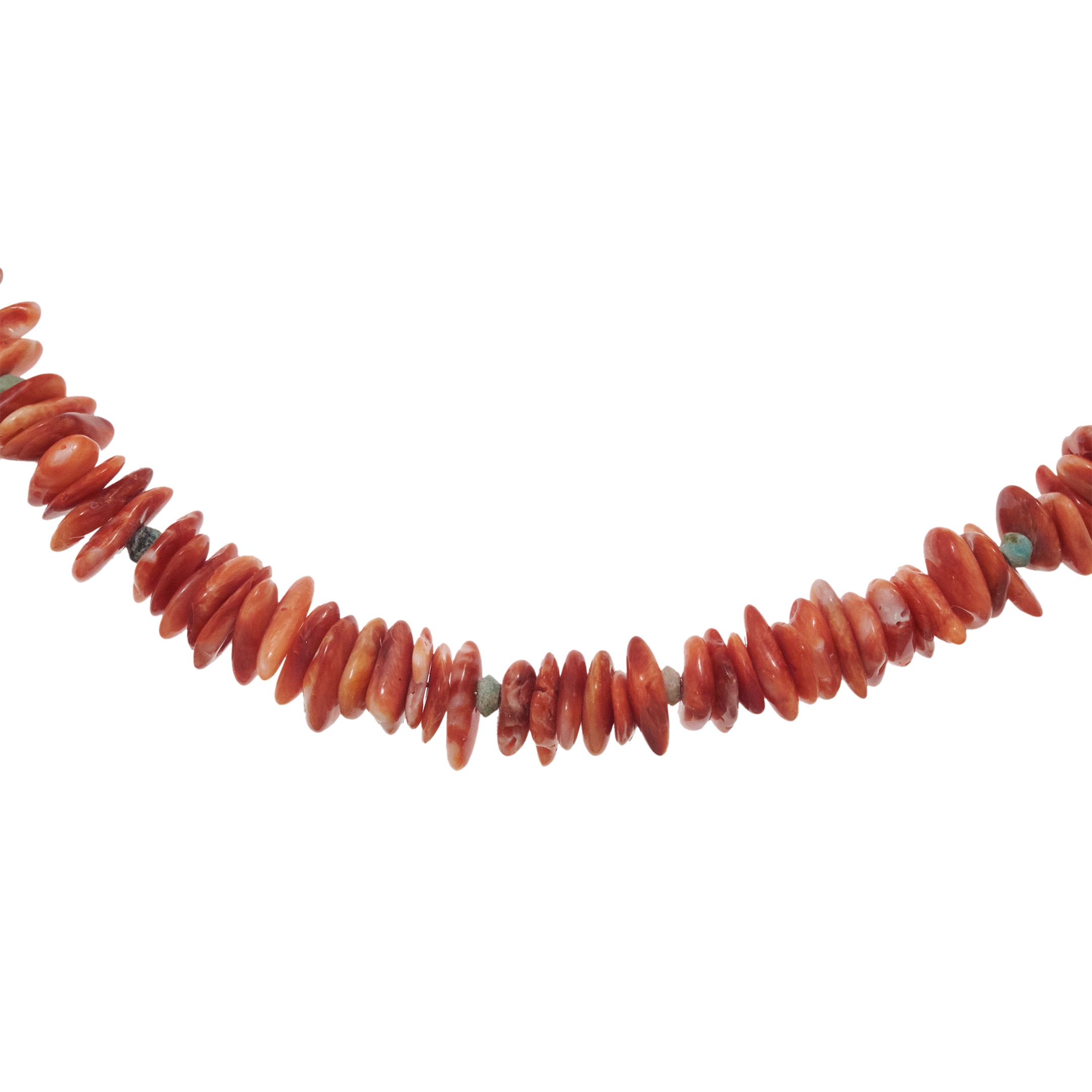 Collier en spondylus et turquoise CO260 - Harpo Paris