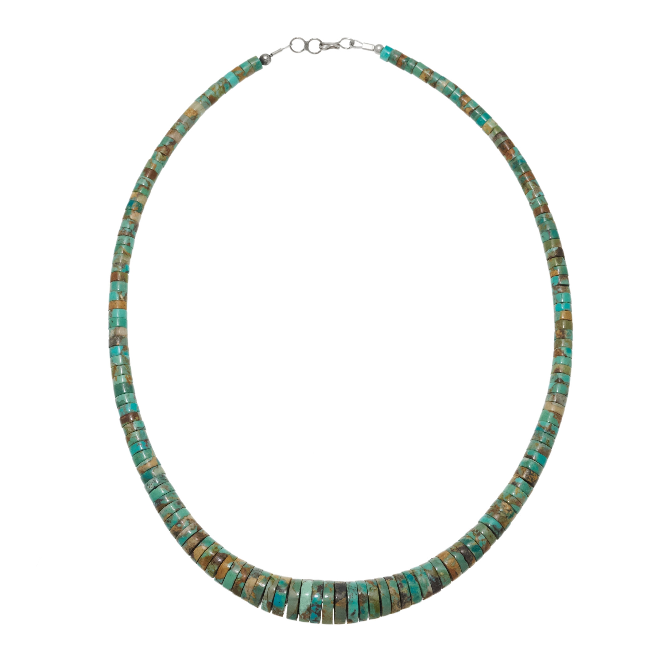 Collier Pueblo en perles heishi turquoise, CO262 - Harpo Paris