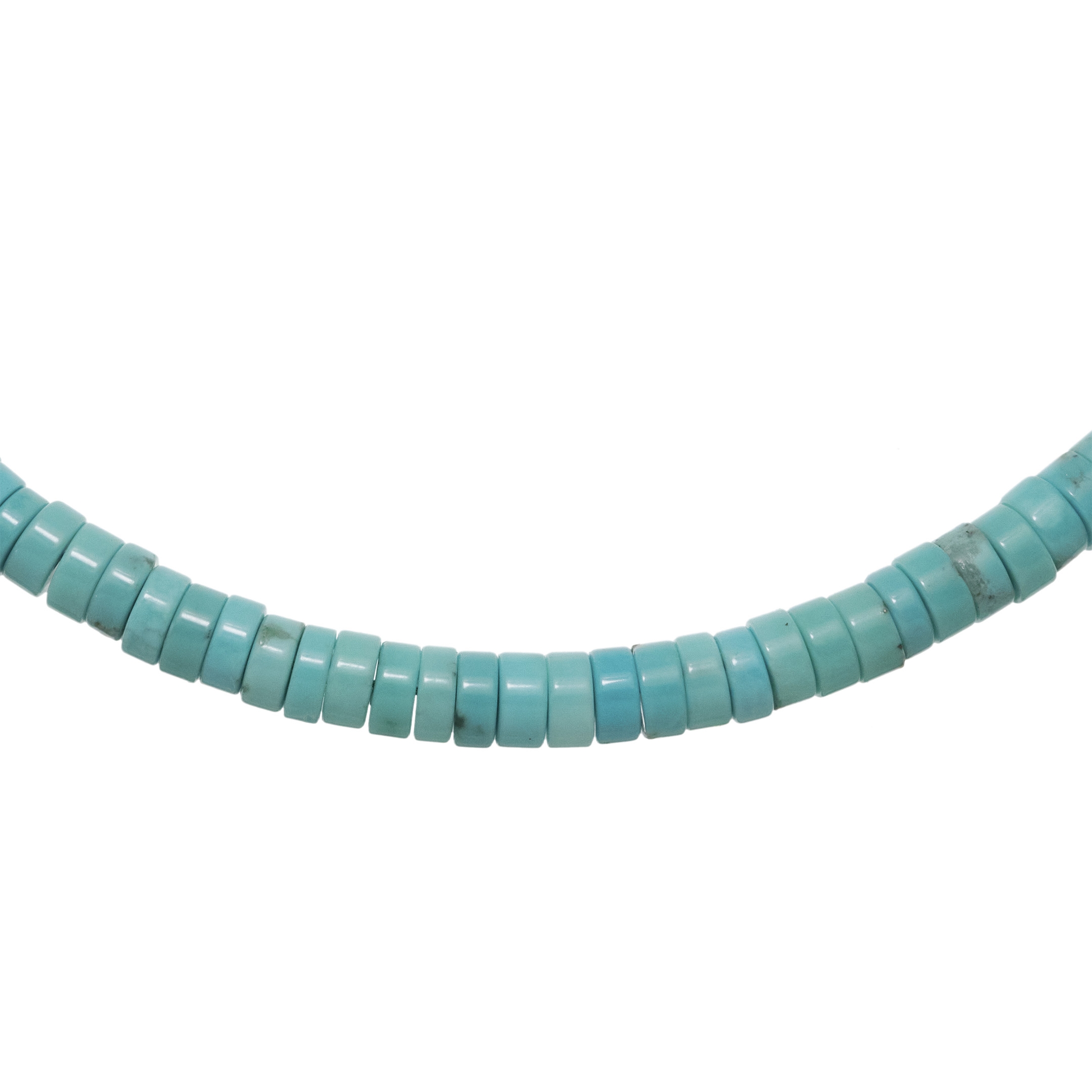 Pueblo necklace in turquoise beads, CO264 - Harpo Paris