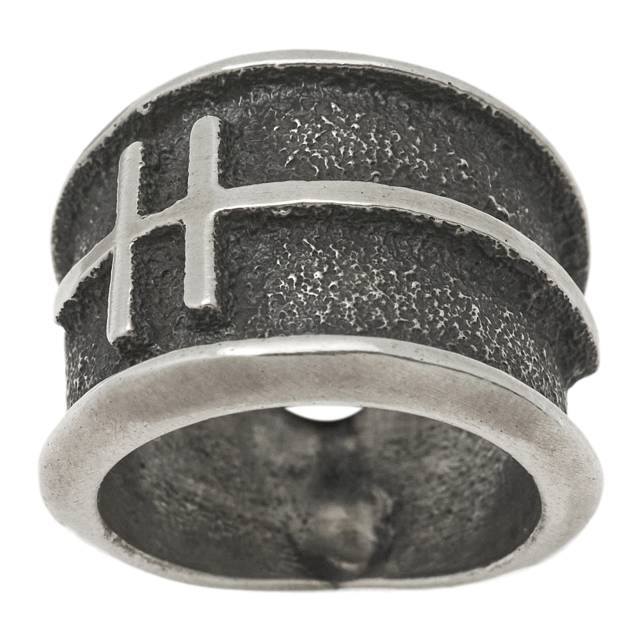 Bague Navajo en argent mat BA1633 - Harpo Paris