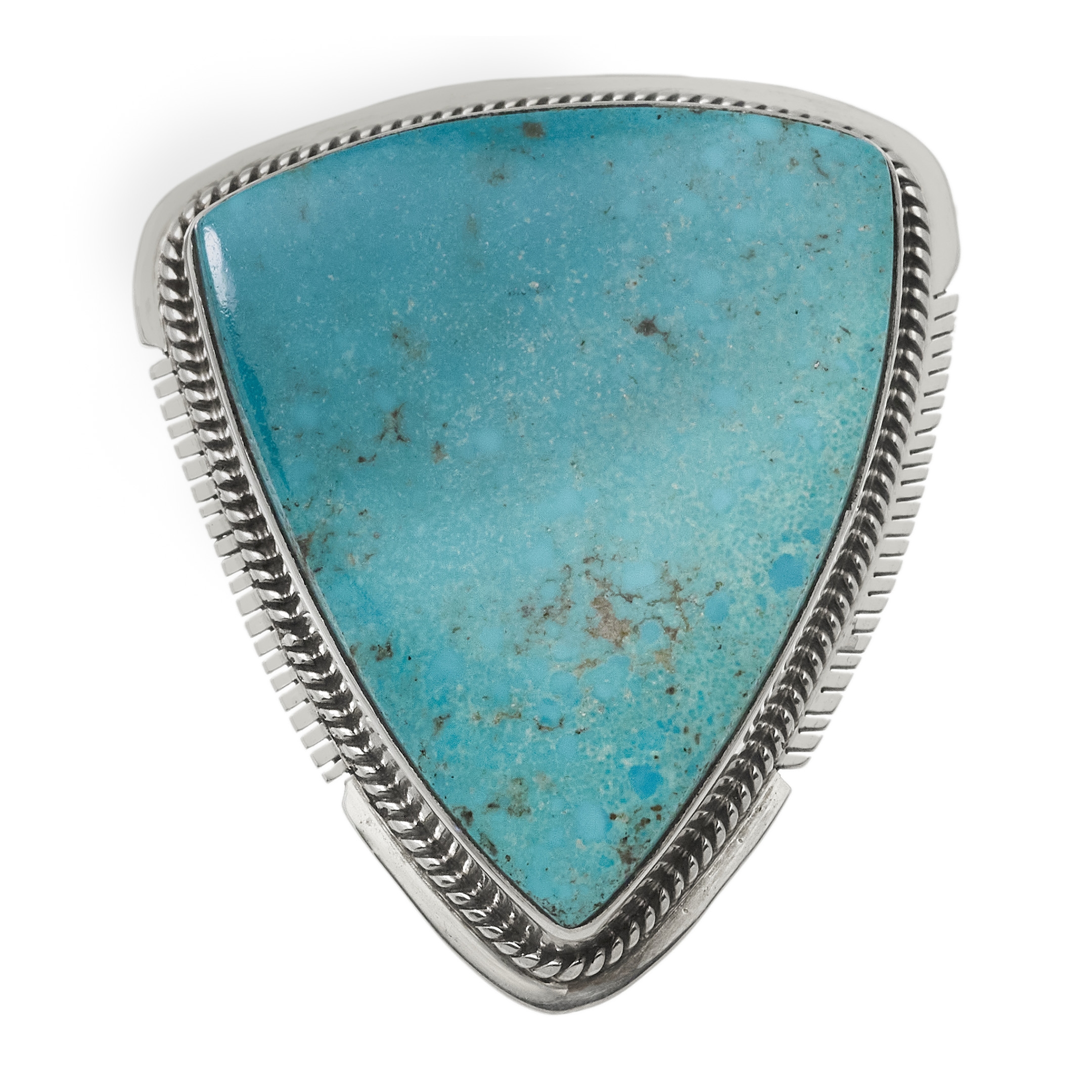 Navajo ring for woman in turquoise and silver BA1635 - Harpo Paris