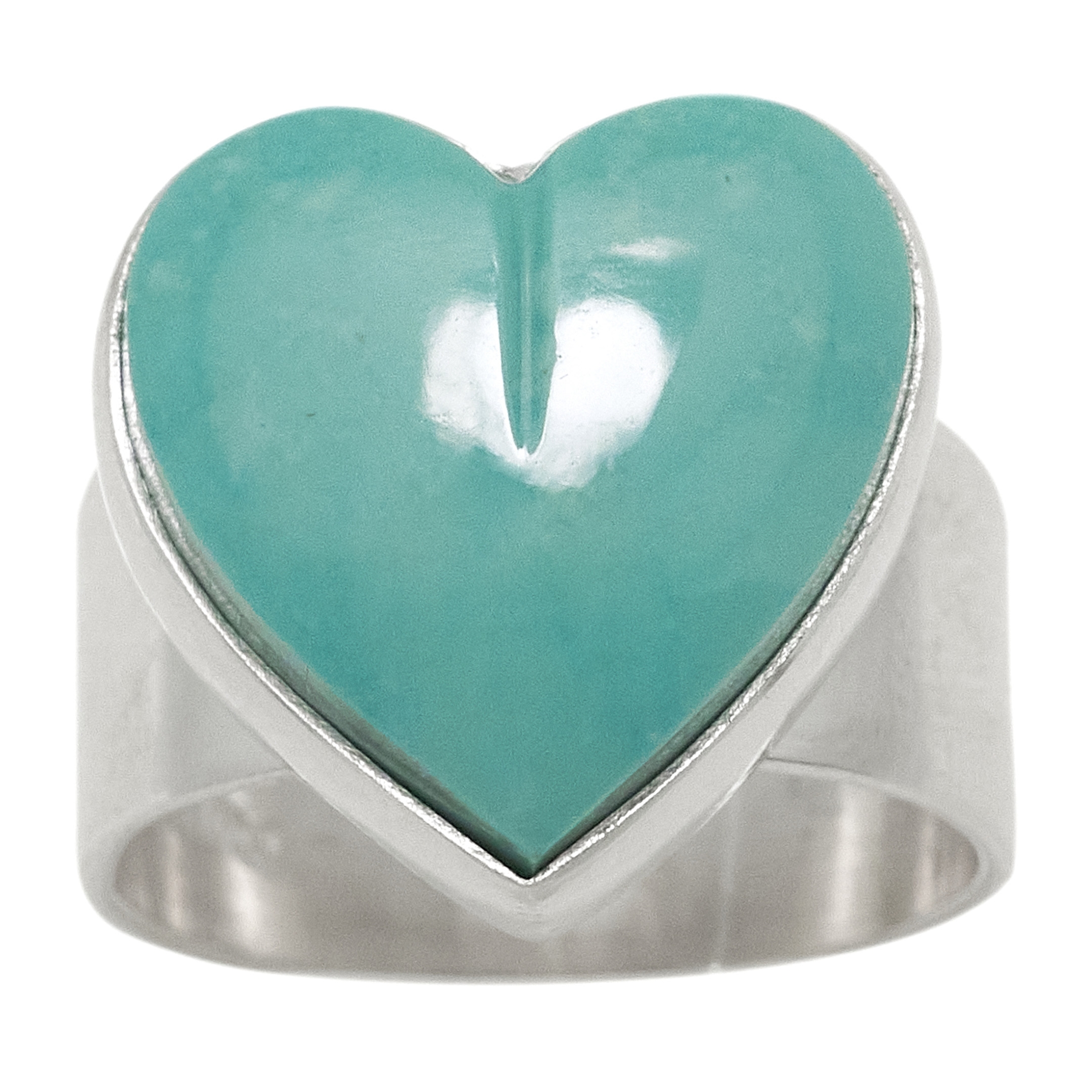 Turquoise on silver ring BA1665 - Harpo Paris