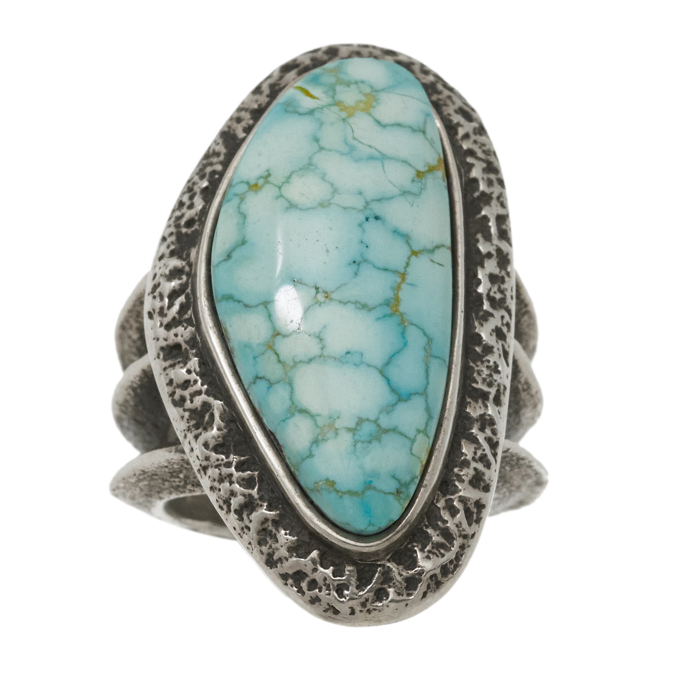 Bague Tufa Cast argent massif et turquoise BA1676 - Harpo Paris