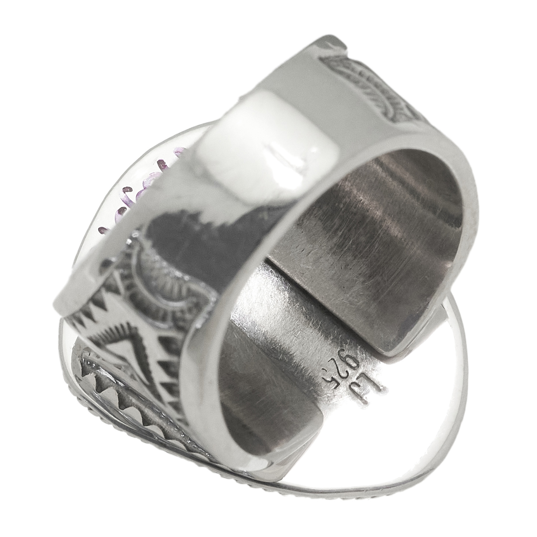 Bague Navajo en turquoise et argent BA1684 - Harpo Paris