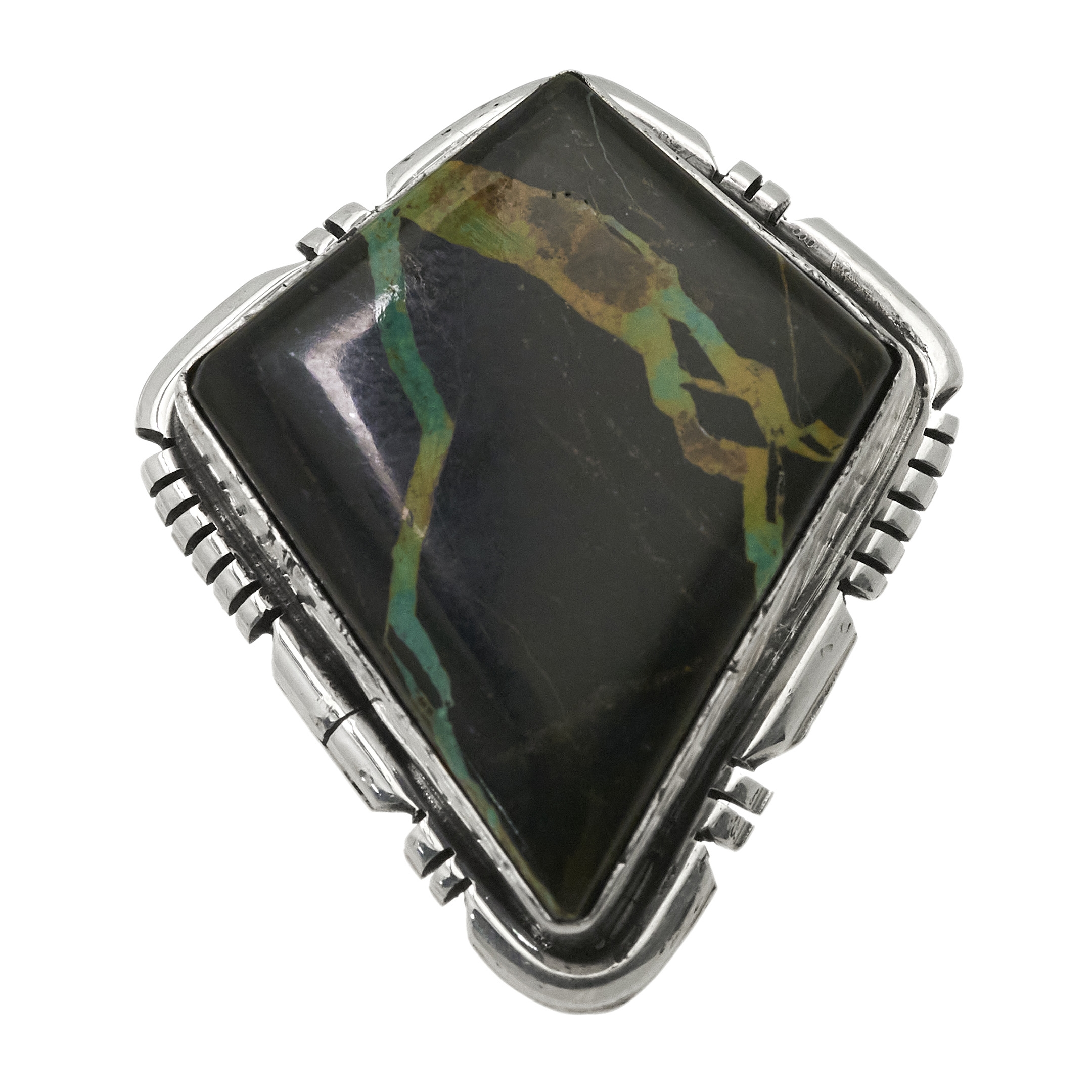 Turquoise and silver ring BA1690 - Harpo Paris