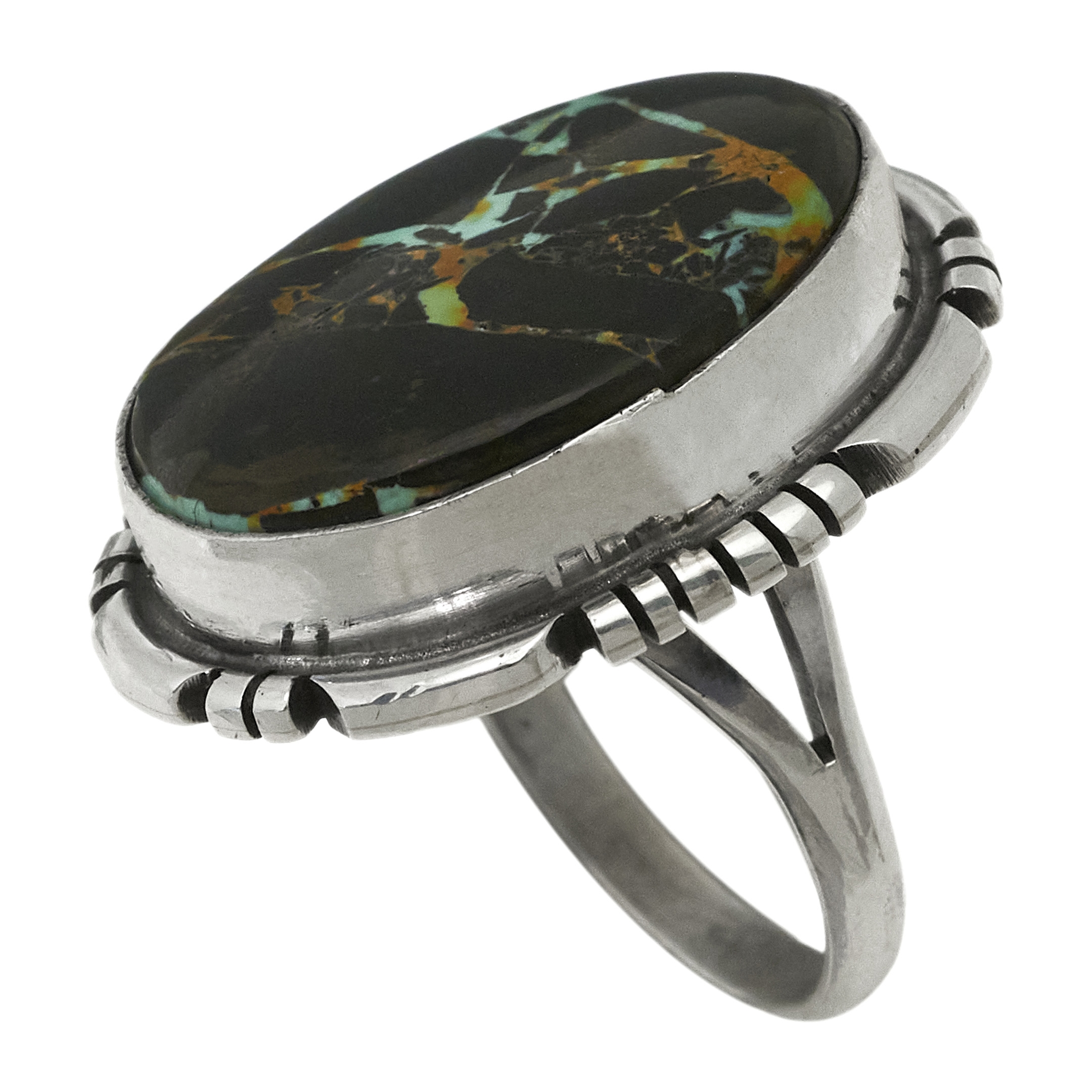 Bague en turquoise et argent BA1692 - Harpo Paris