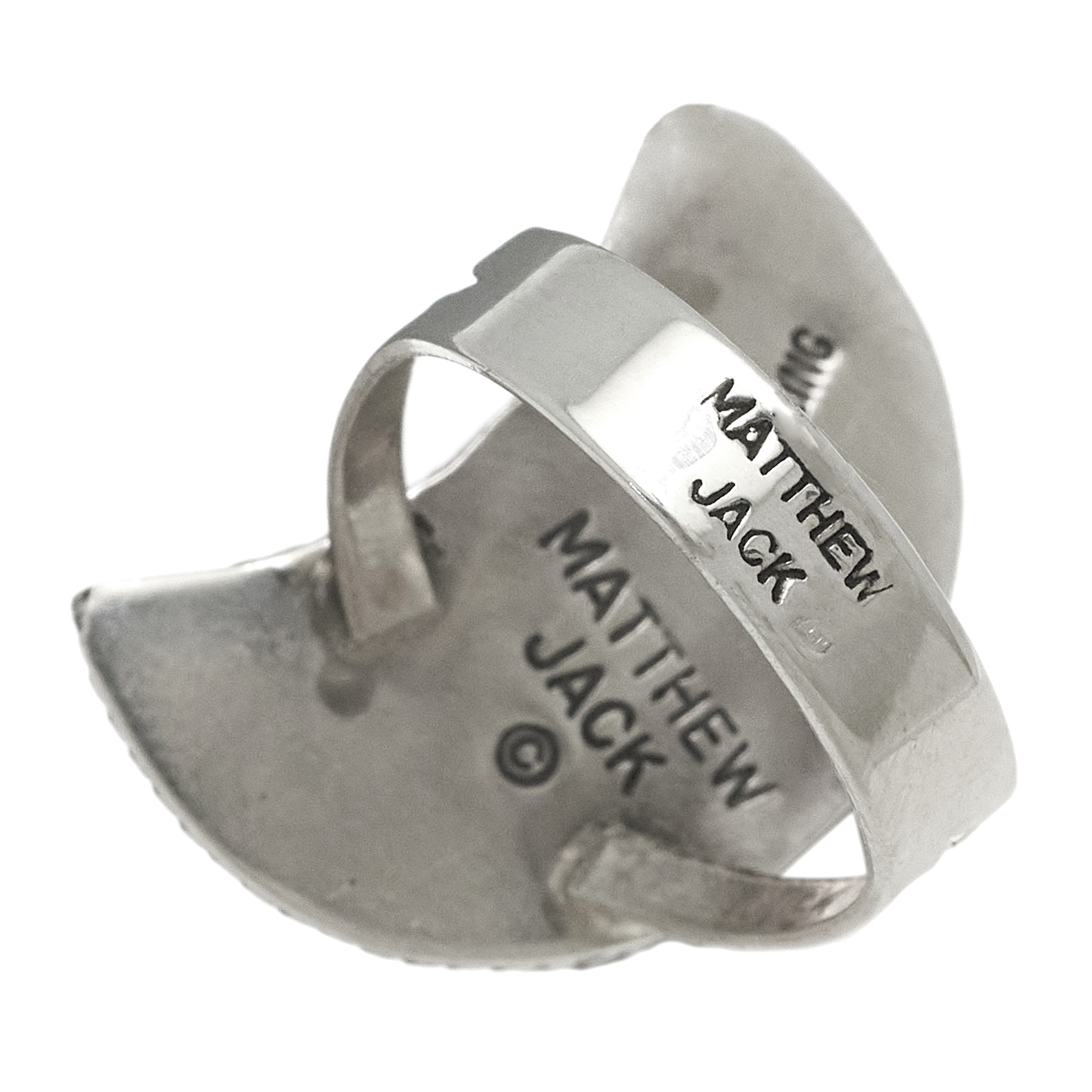 Ring in micro-inlay and silver BA1694 - Harpo Paris