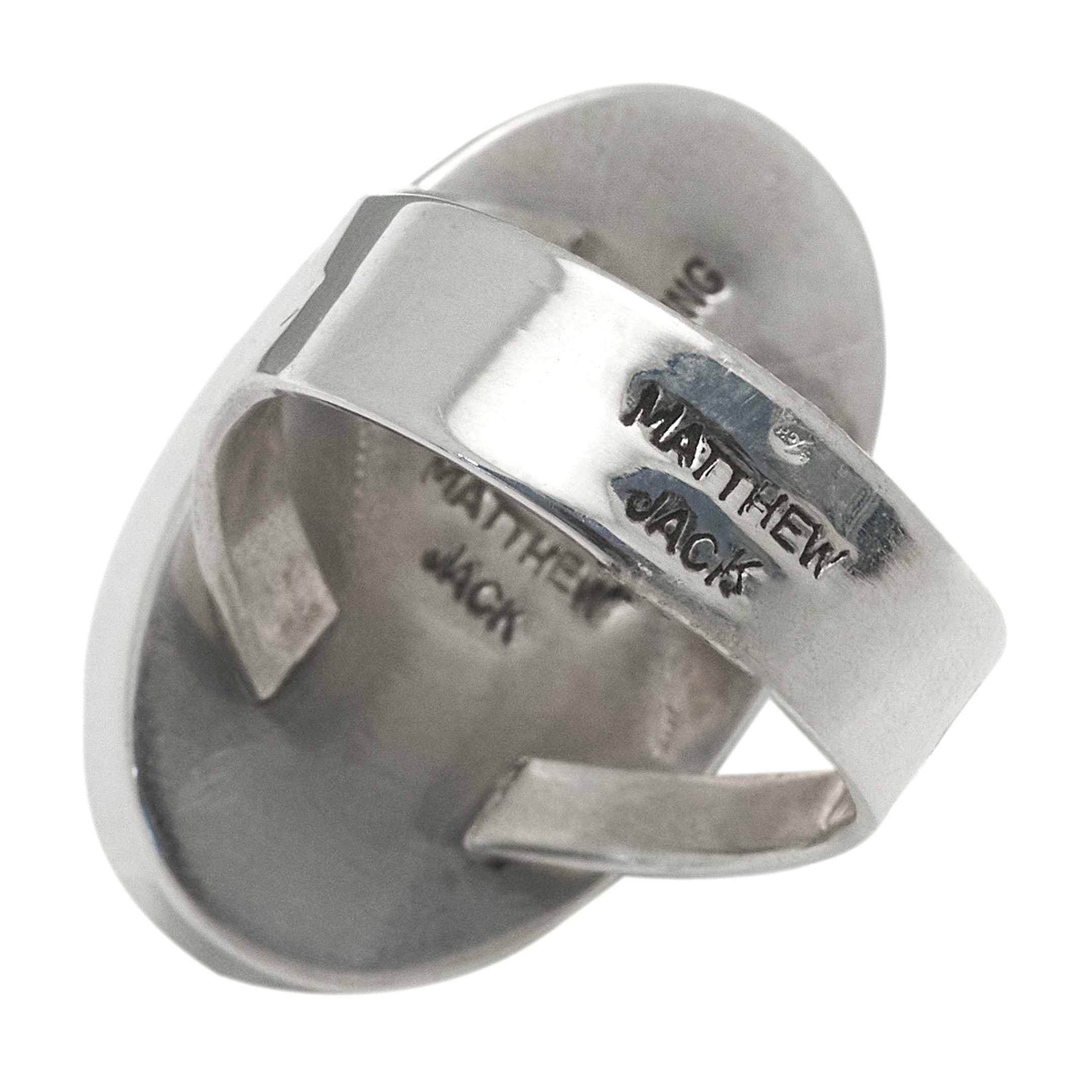 Ring in micro-inlay and silver BA1696 - Harpo Paris