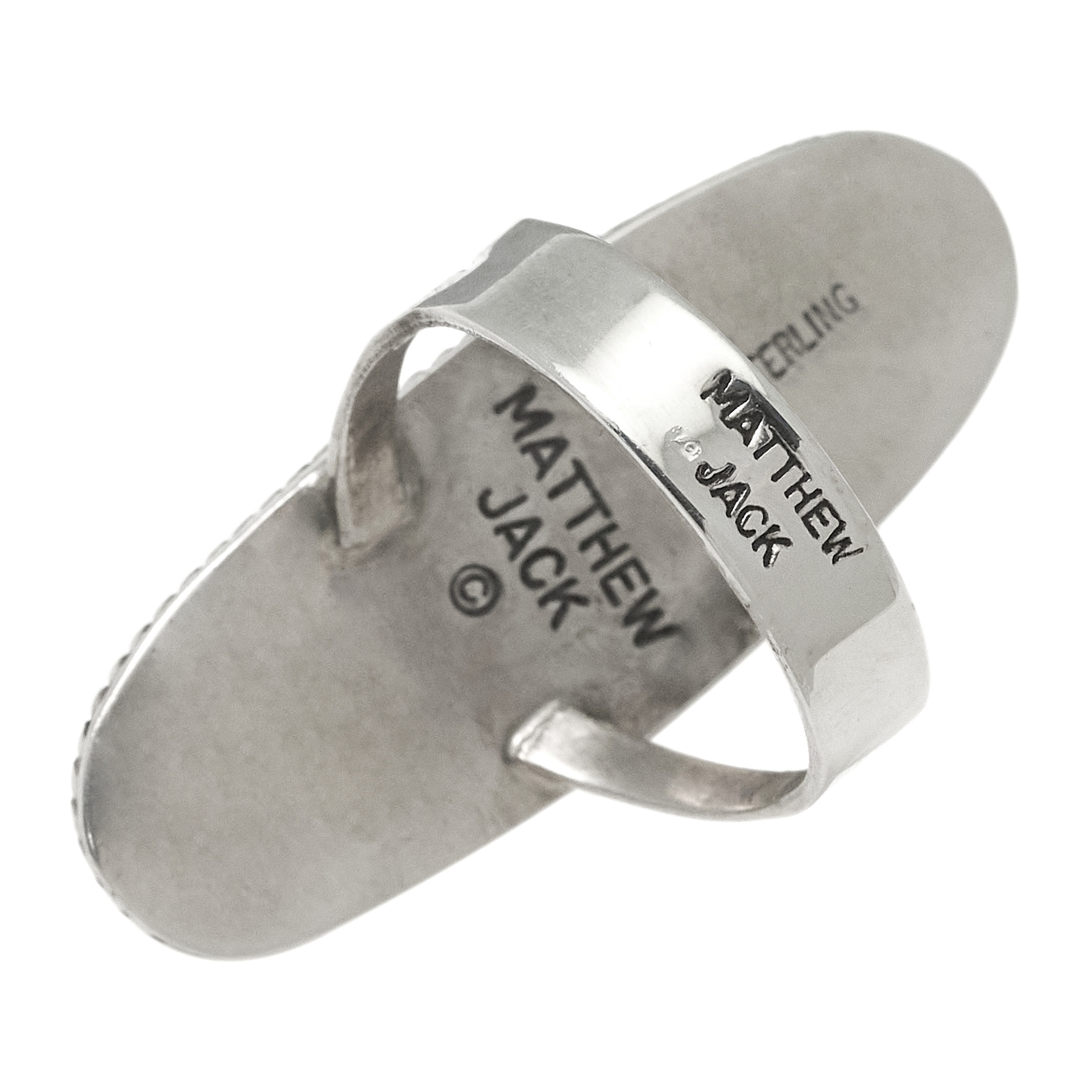 Ring in micro-inlay and silver BA1698 - Harpo Paris