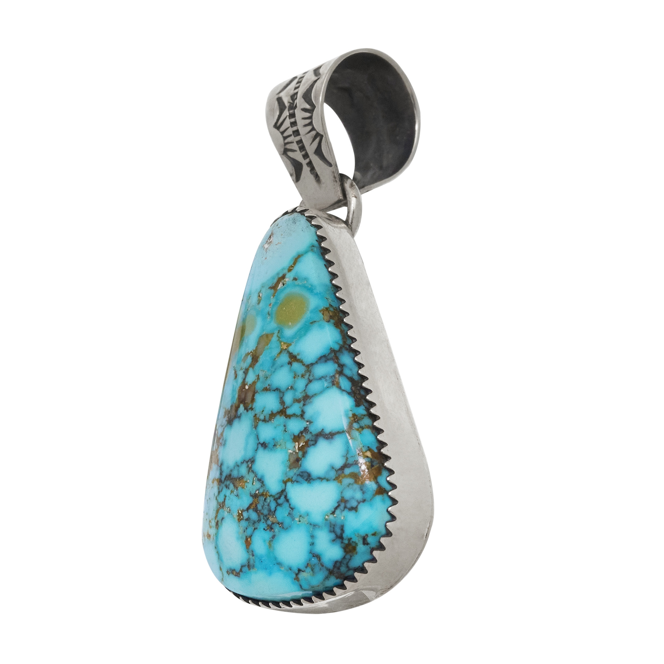 Turquoise Navajo pendant PE607 - Harpo Paris