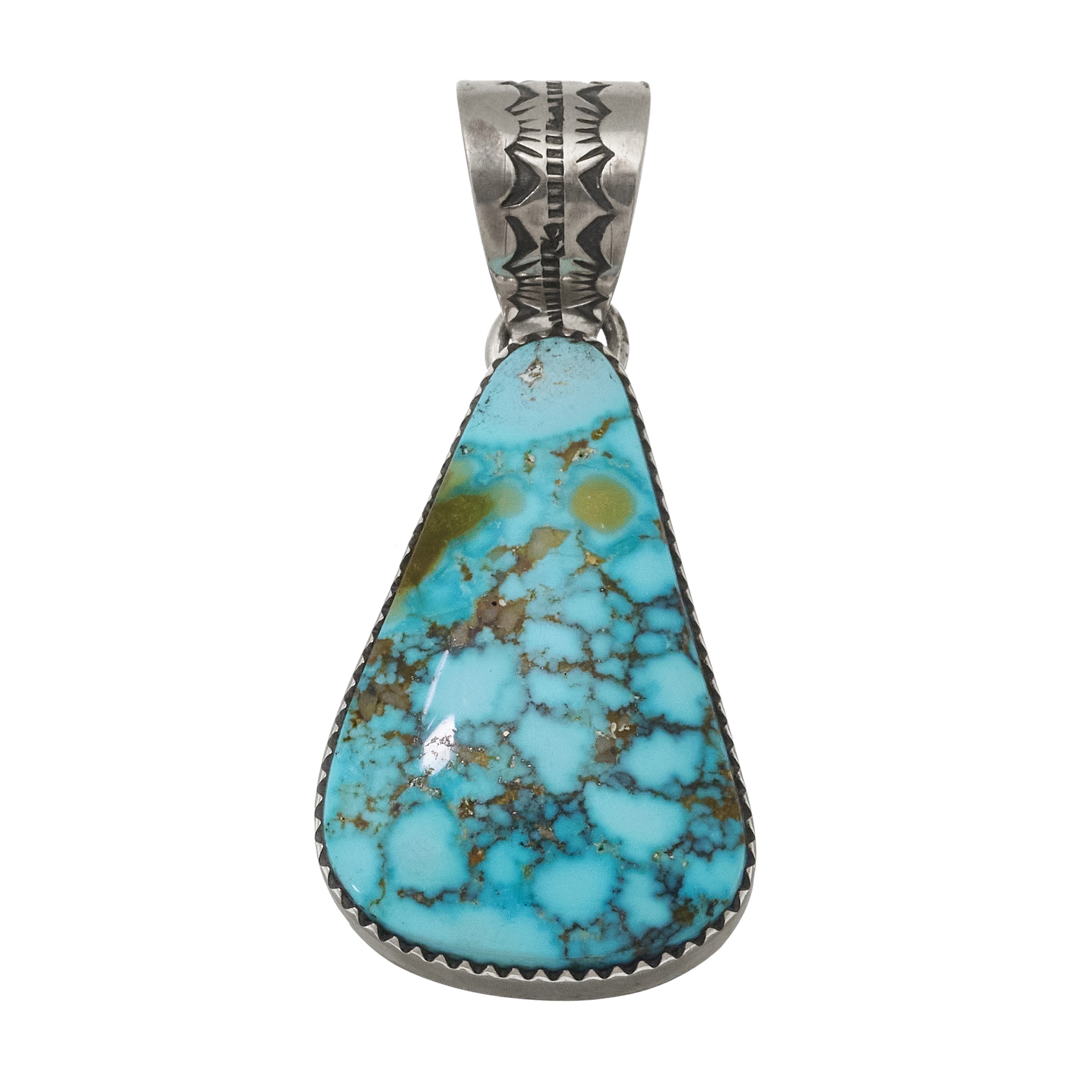 Turquoise Navajo pendant PE607 - Harpo Paris