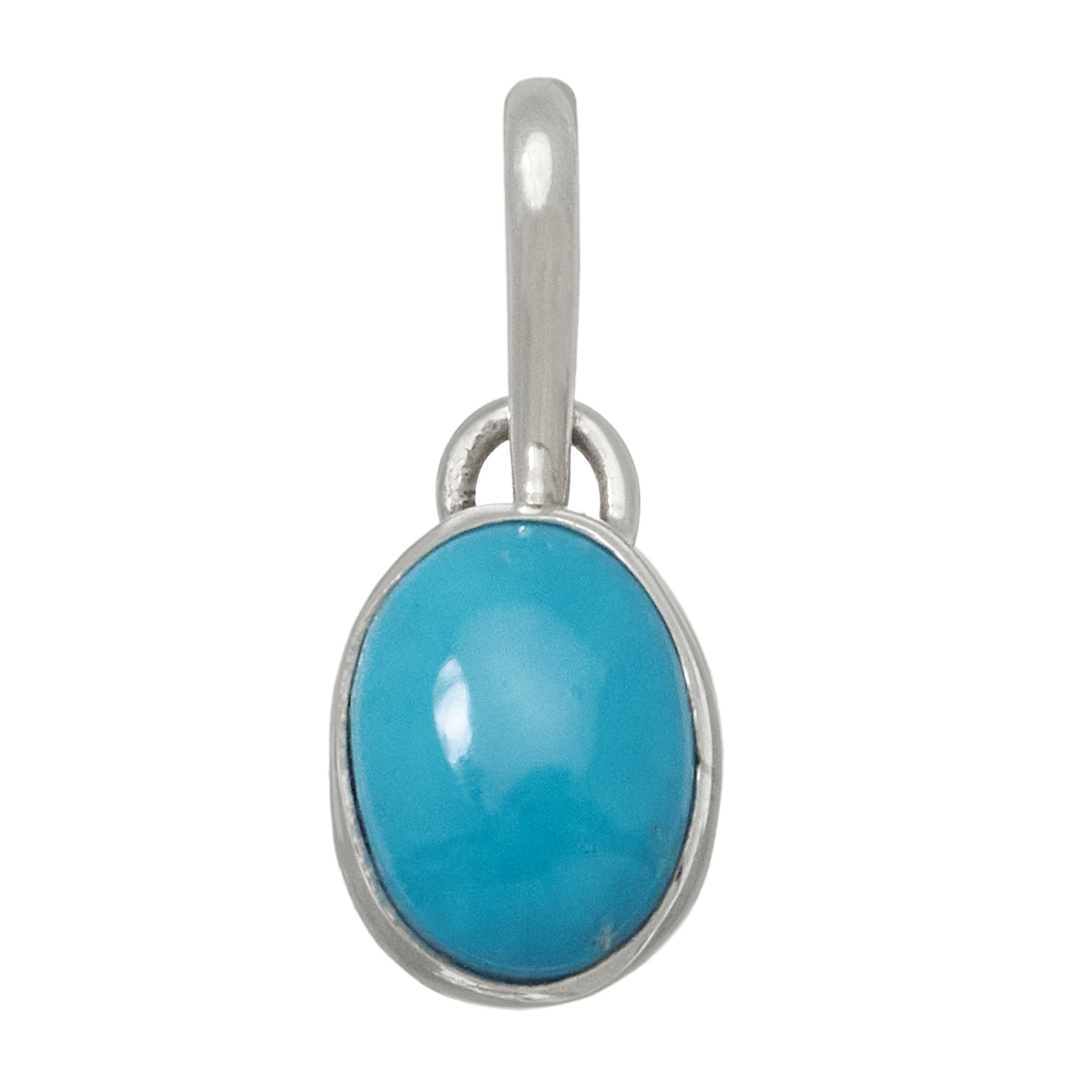 Turquoise and silver pendant PE614 - Harpo Paris
