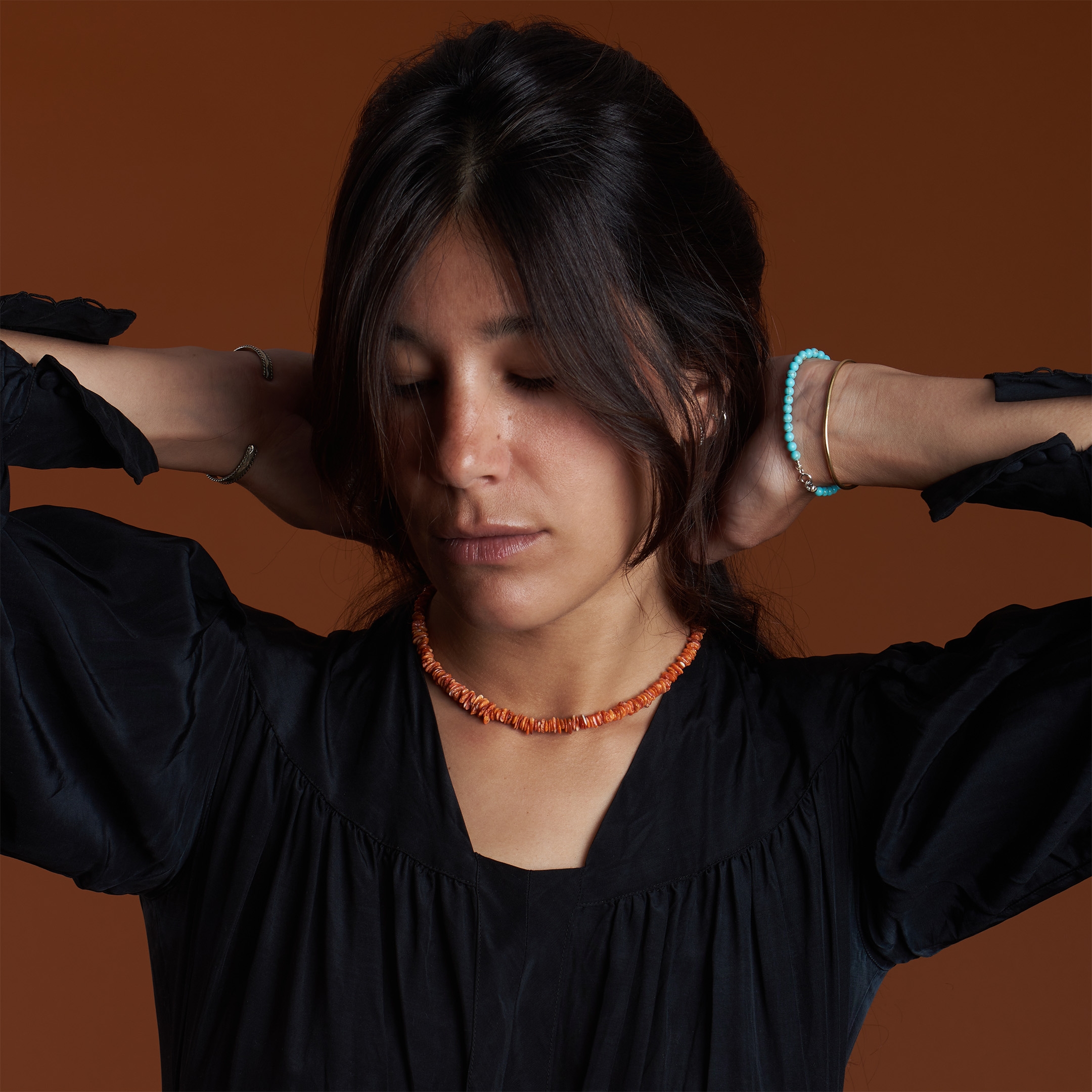Spiny oyster necklace CO259 - Harpo Paris