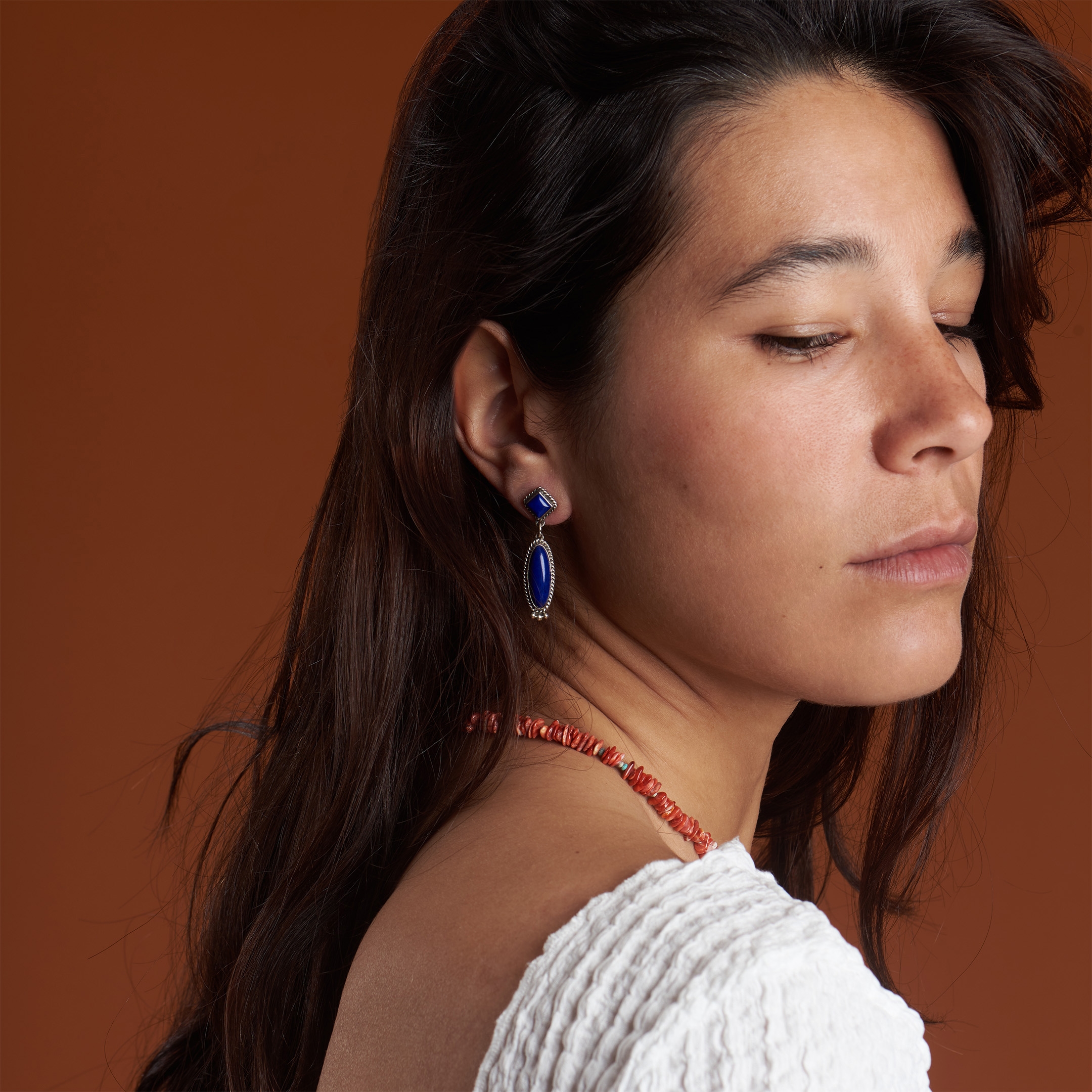 Collier en spondylus et turquoise CO260 - Harpo Paris