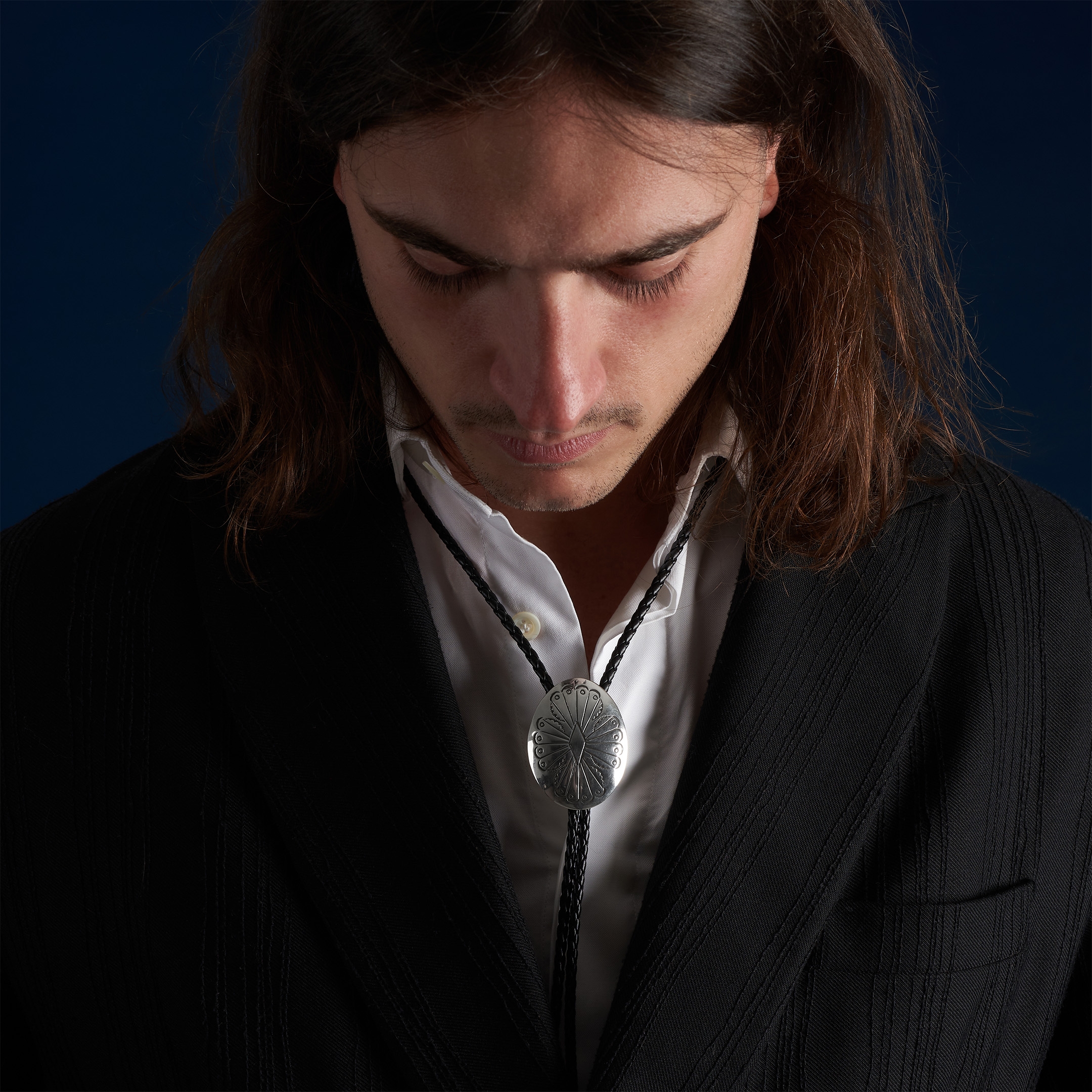 Bolo tie argent BT78 - Harpo Paris