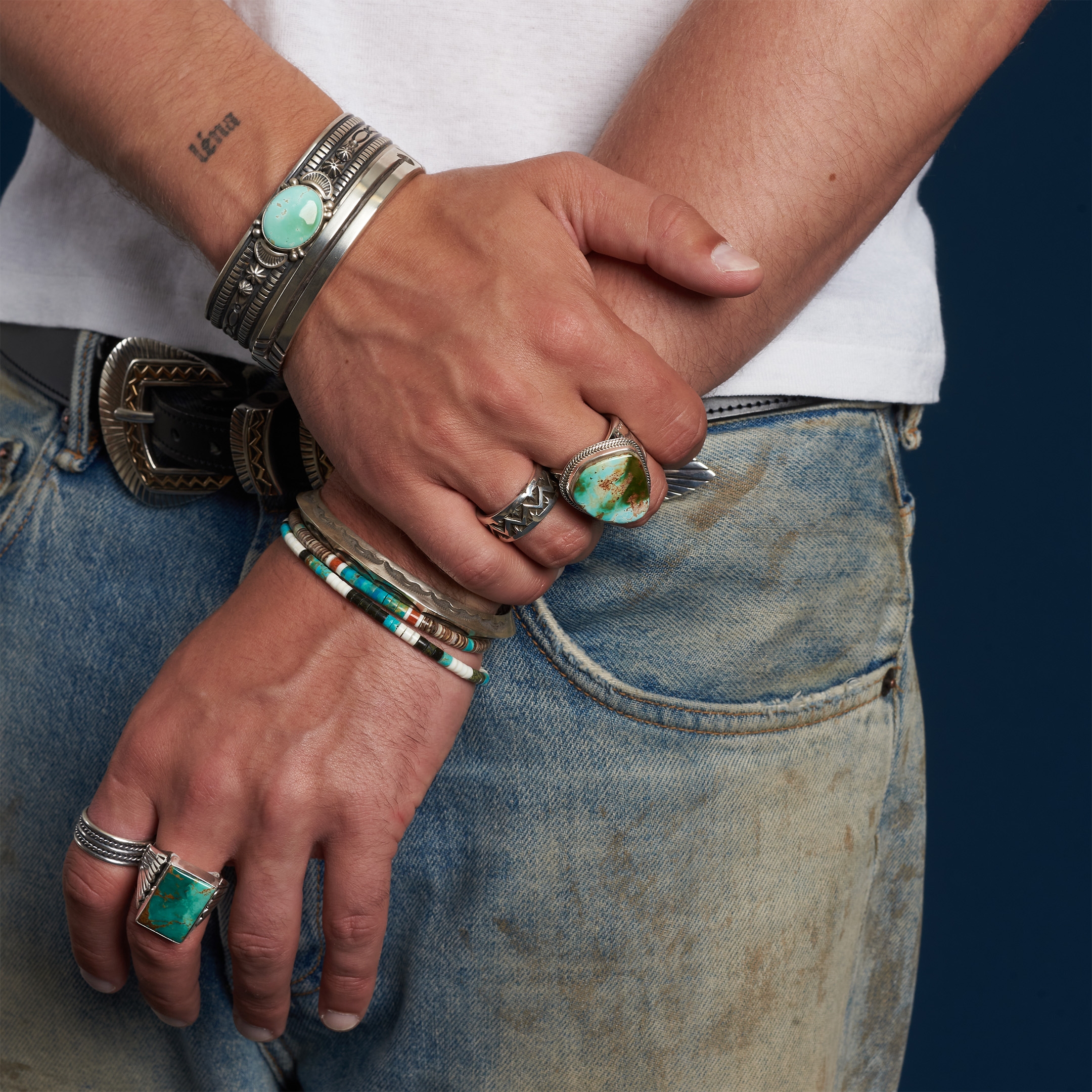 Bague Navajo en argent massif.  | Harpo Paris