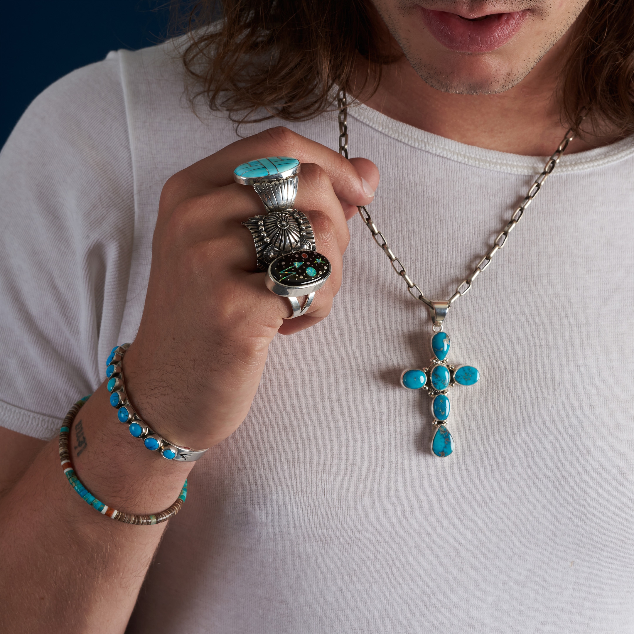 Ring in micro-inlay and silver BA1696 - Harpo Paris