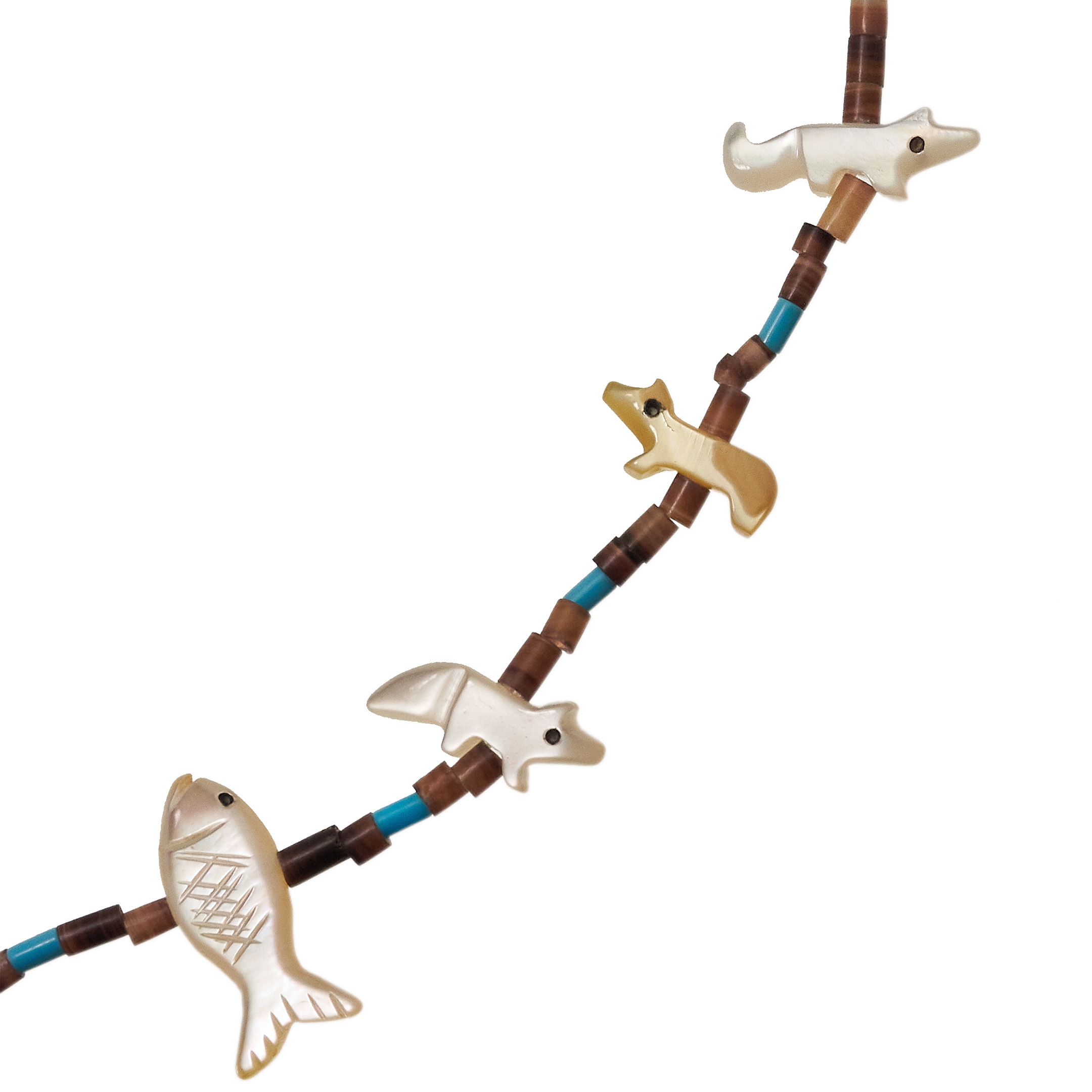 Fetish Necklace in mother-of-pearl COFEw33 - Harpo Paris