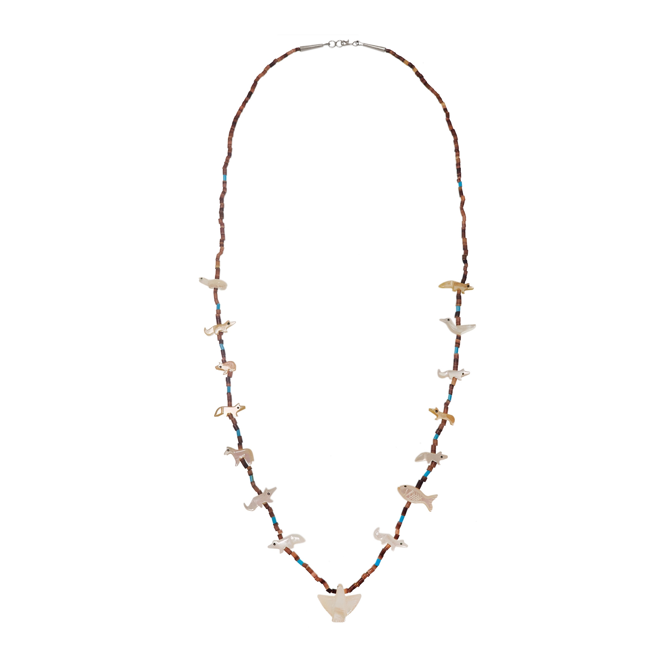 Fetish Necklace in mother-of-pearl COFEw33 - Harpo Paris