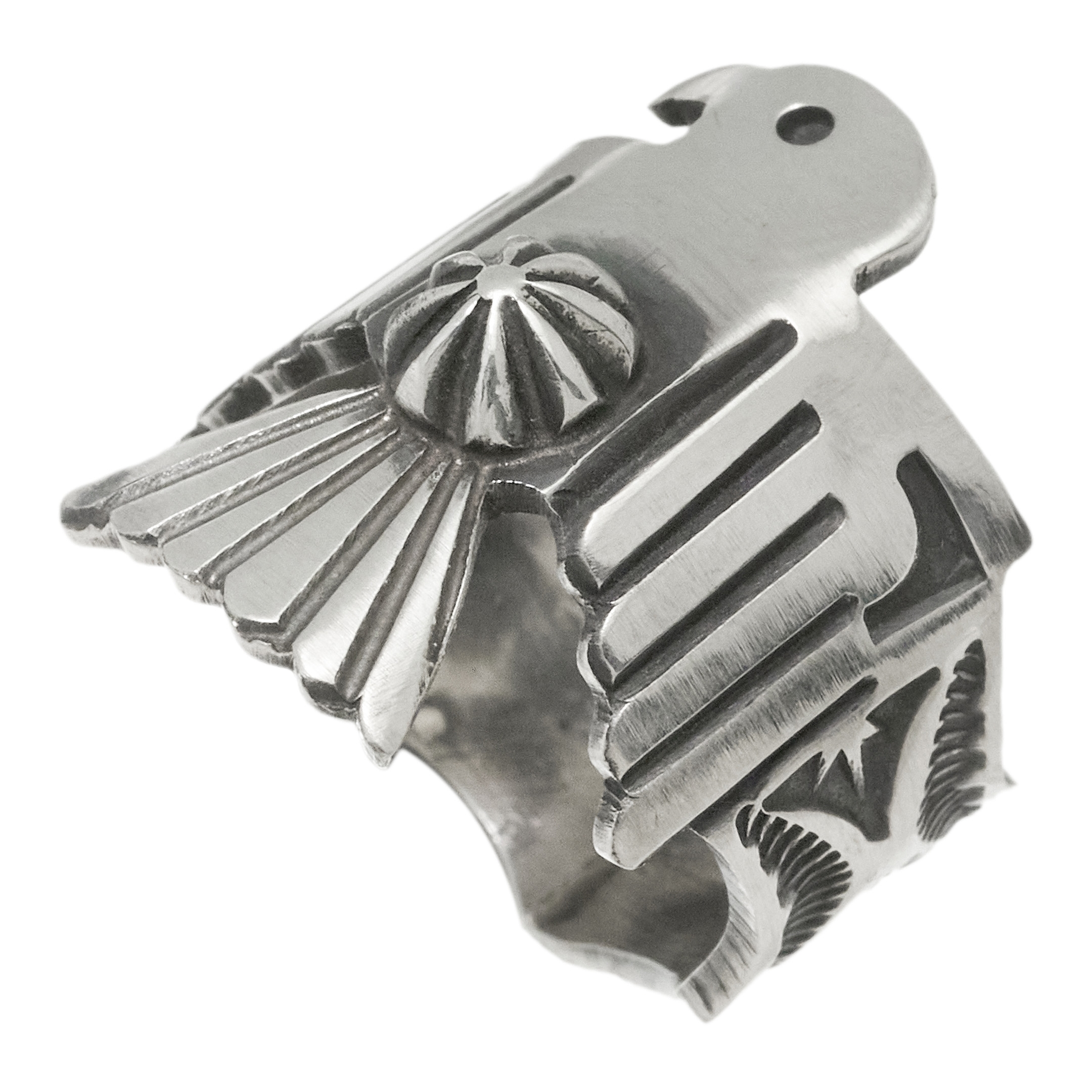 Bague Thunderbird en argent massif BA1703 - Harpo Paris