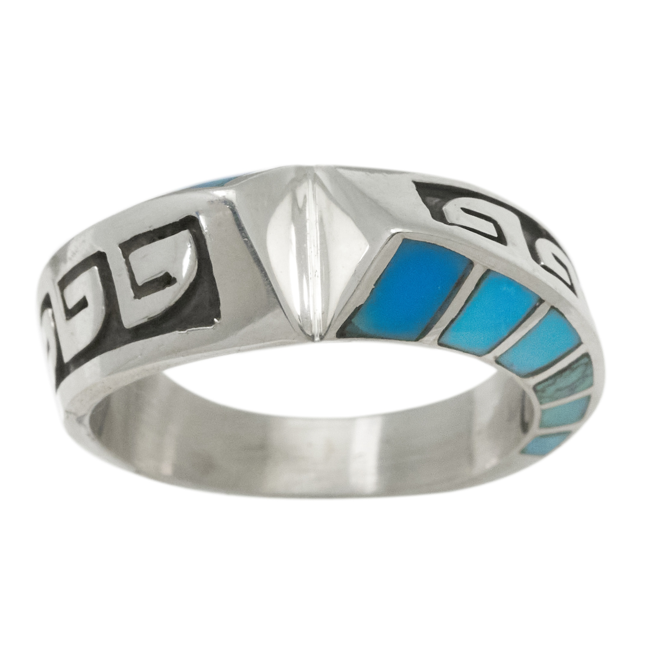 Turquoise and silver ring BA1707 - Harpo Paris