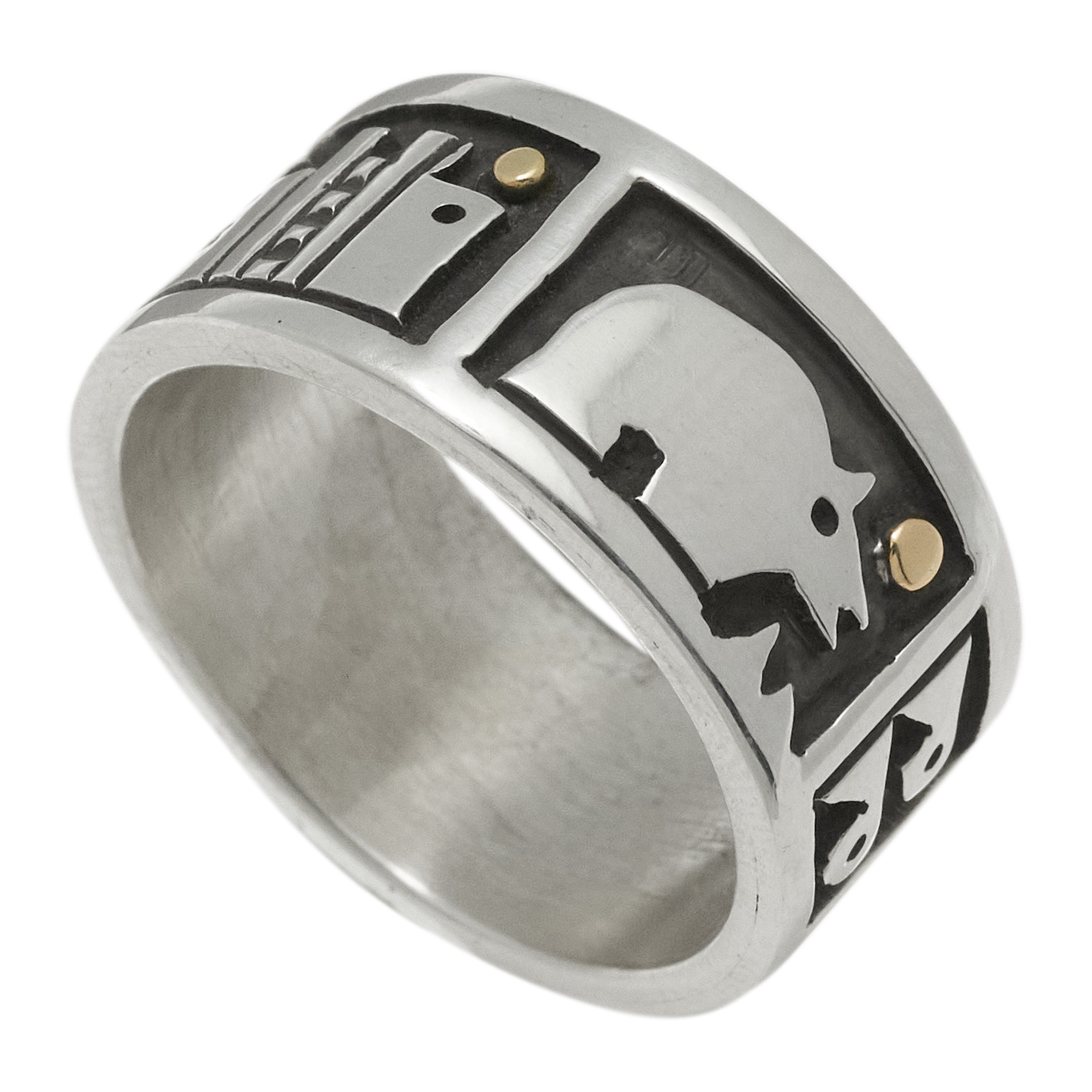 Bague en argent massif, BA1707 - Harpo Paris