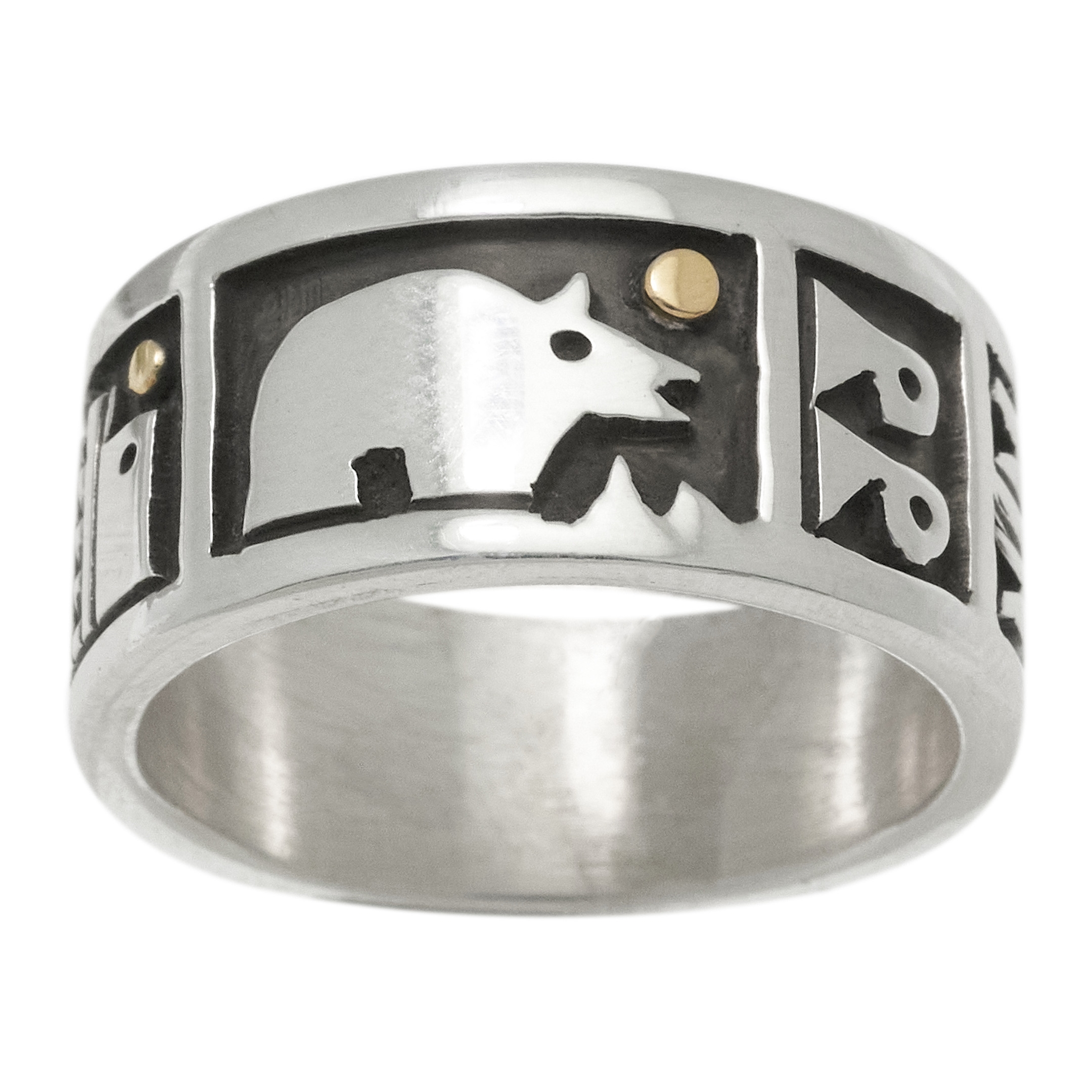 Bague en argent massif, BA1707 - Harpo Paris