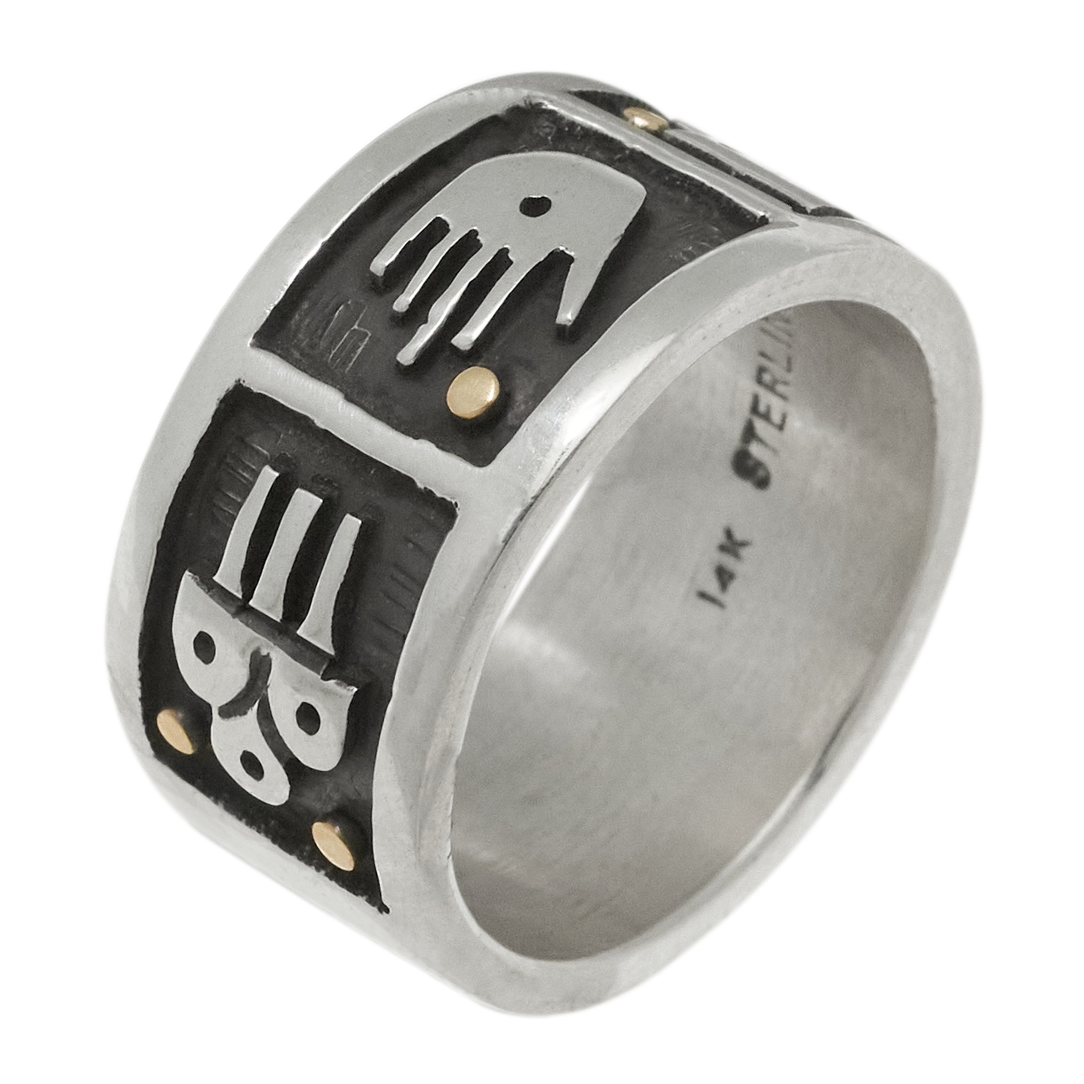 Bague en argent massif, BA1707 - Harpo Paris