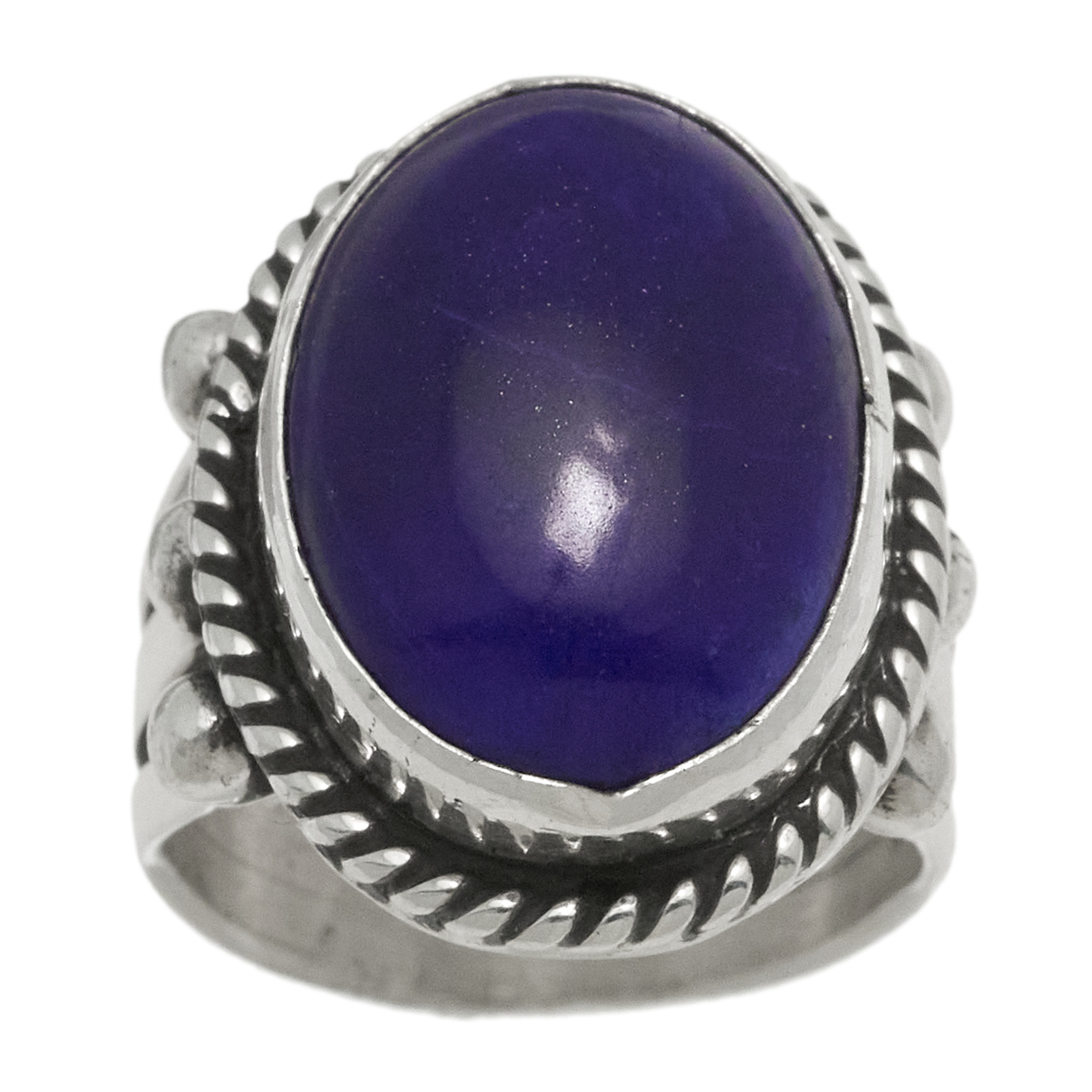 Lapis Lazuli ring set in silver BA1714 - Harpo Paris