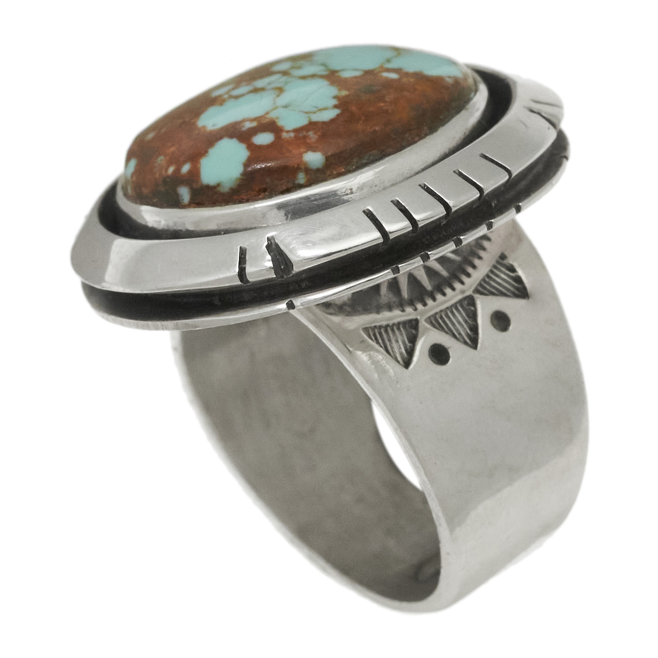Bague turquoise et argent BA1719 - Harpo Paris