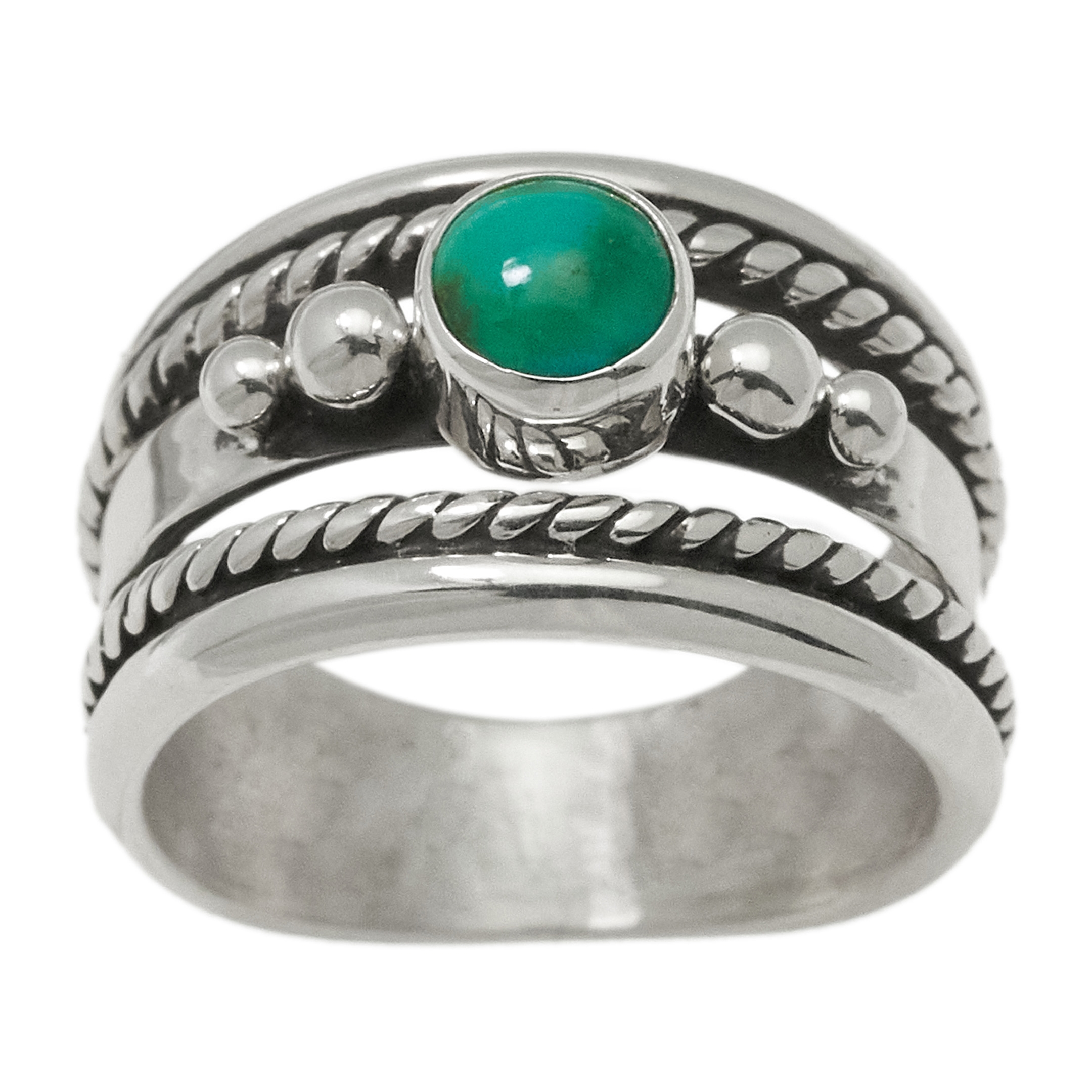 Turquoise and silver ring  BA1722 - Harpo Paris