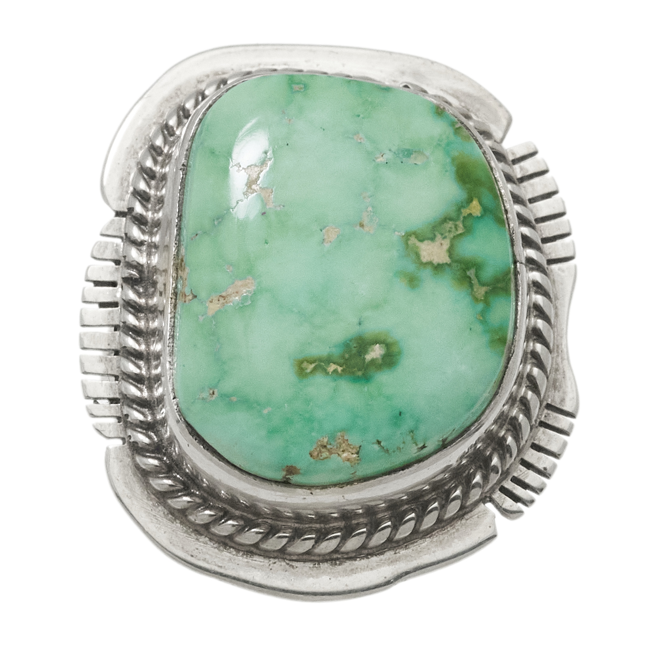 Turquoise and silver ring BA1723 - Harpo Paris