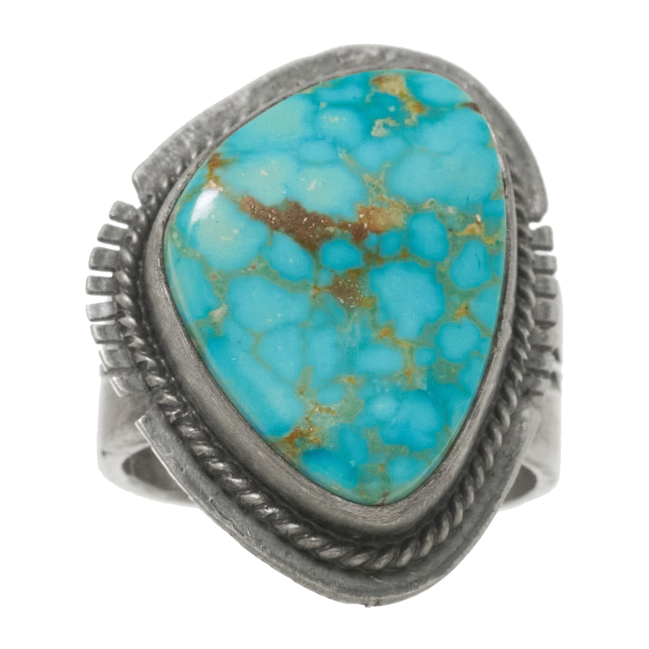 Bague turquoise et argent BA1729 - Harpo Paris
