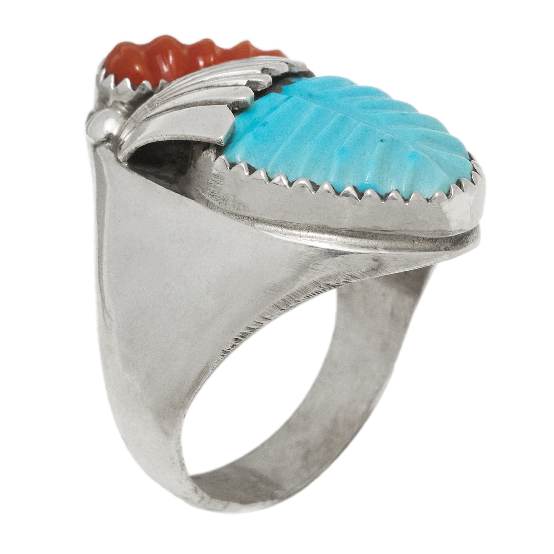 Turquoise and silver ring BA1730 - Harpo Paris