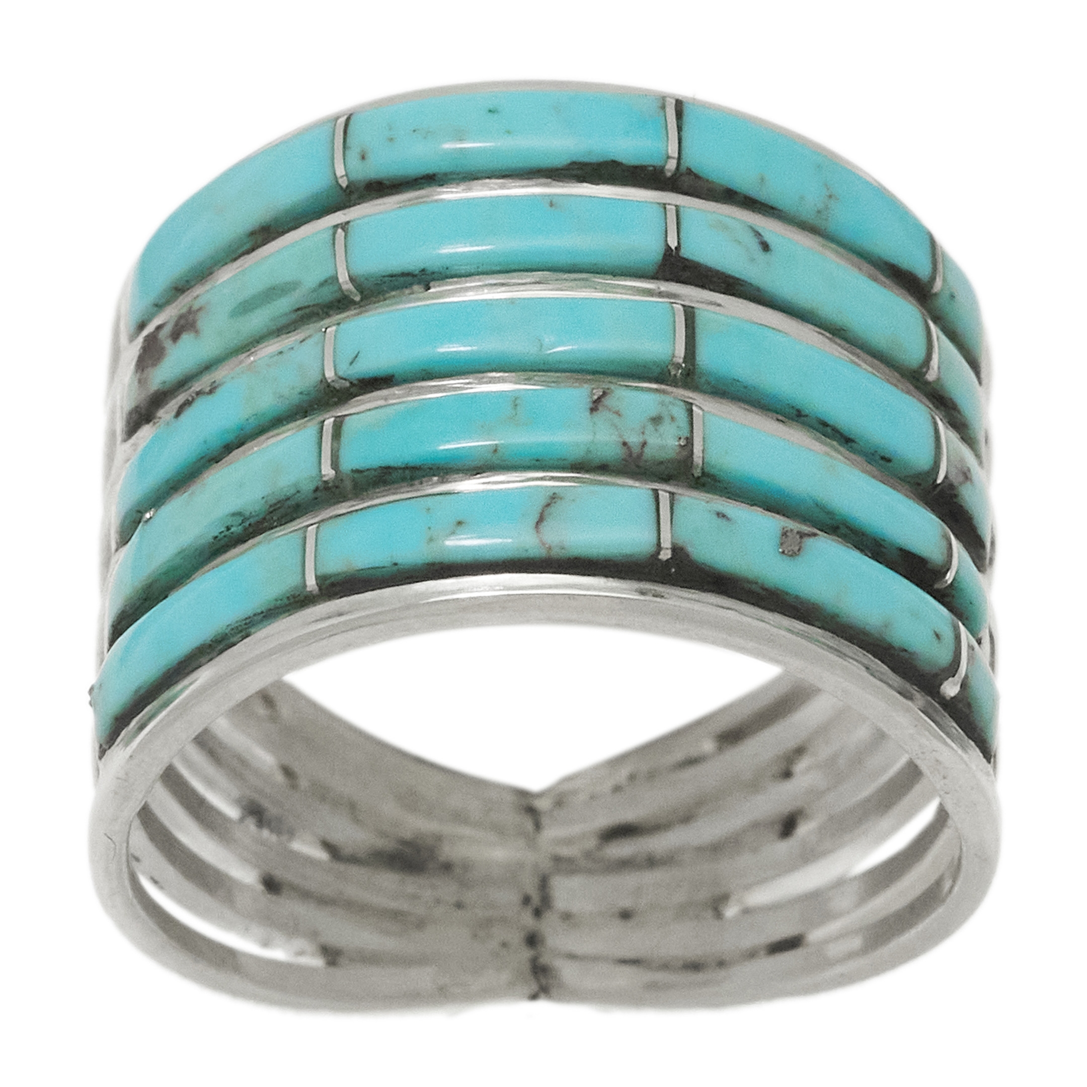 Turquoise and silver ring BA1733 - Harpo Paris